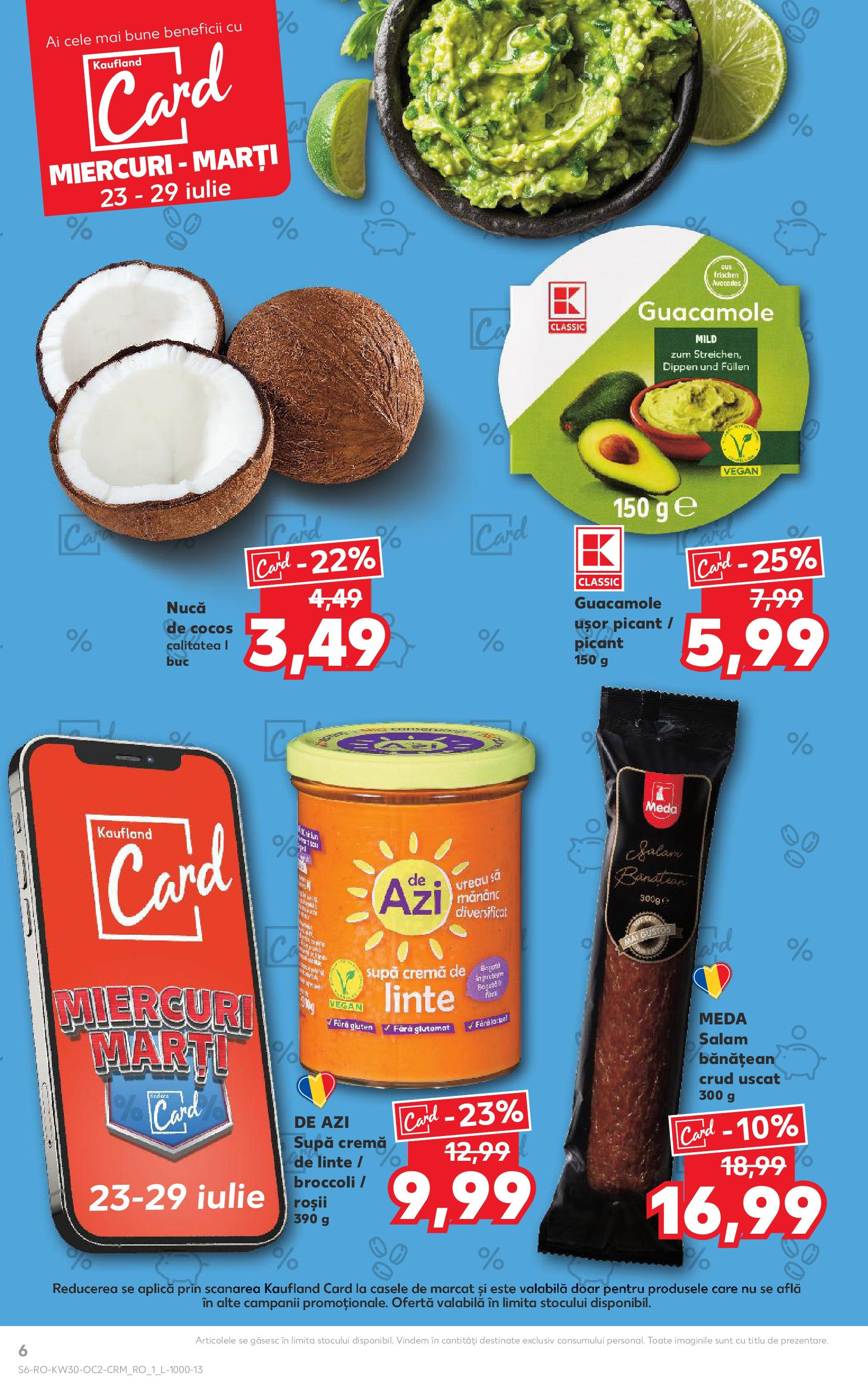 Catalog Kaufland 23 - 28 Iulie 2025 | Pagina 6 | Produse: Cremă, Salam, Roșii