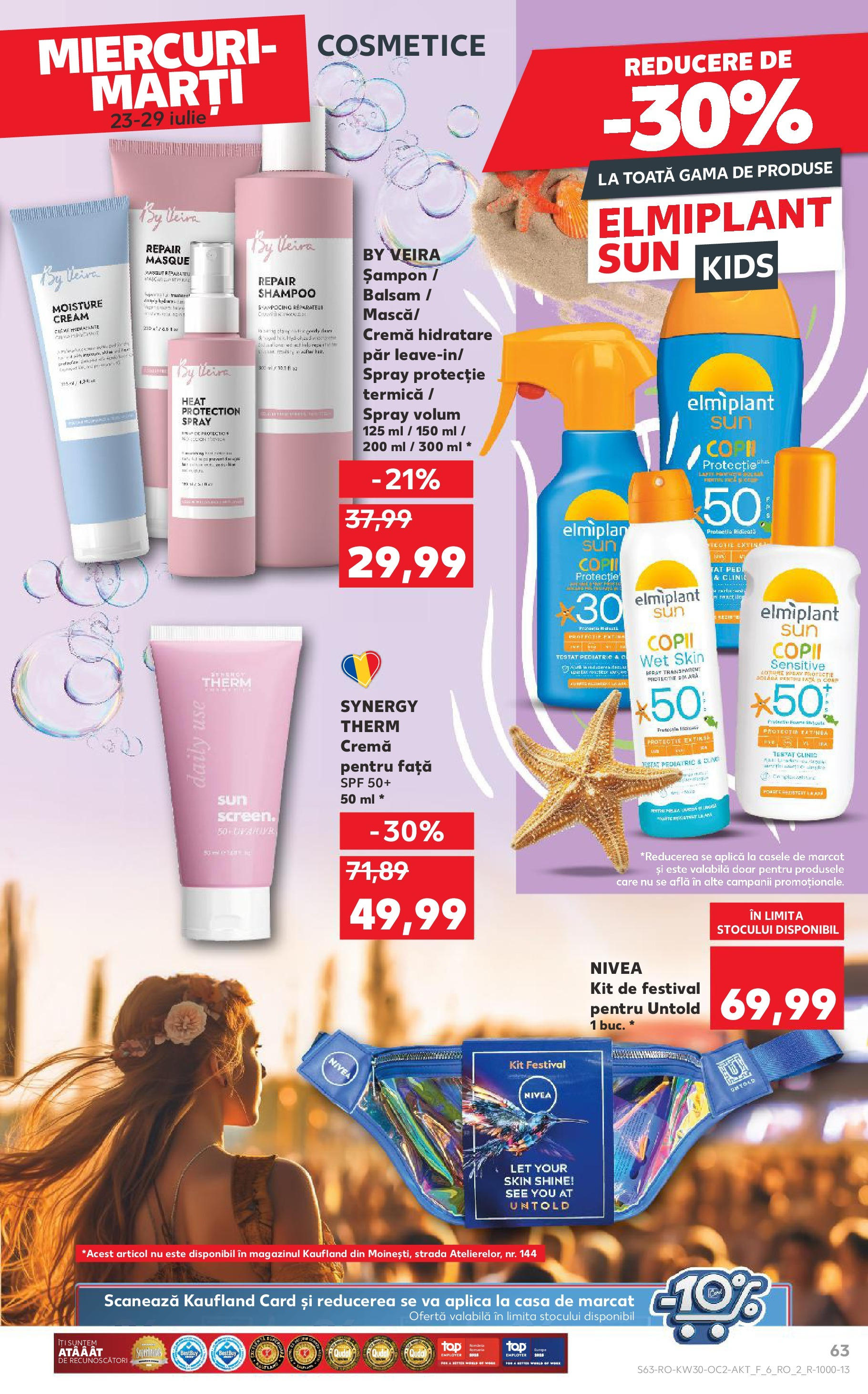 Catalog Kaufland 23 - 28 Iulie 2025 | Pagina 63 | Produse: Șampon, Balsam, Cremă, Protecție solară