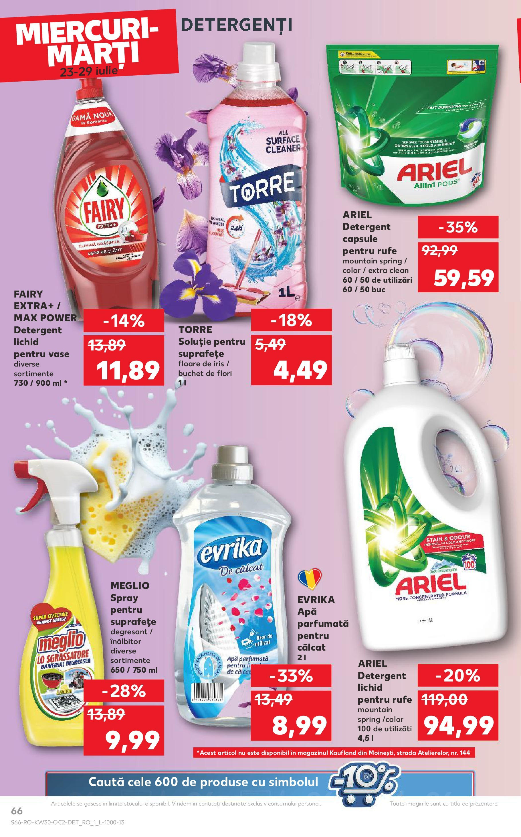 Catalog Kaufland 23 - 28 Iulie 2025 | Pagina 66 | Produse: Pomelo, Detergent, Apă