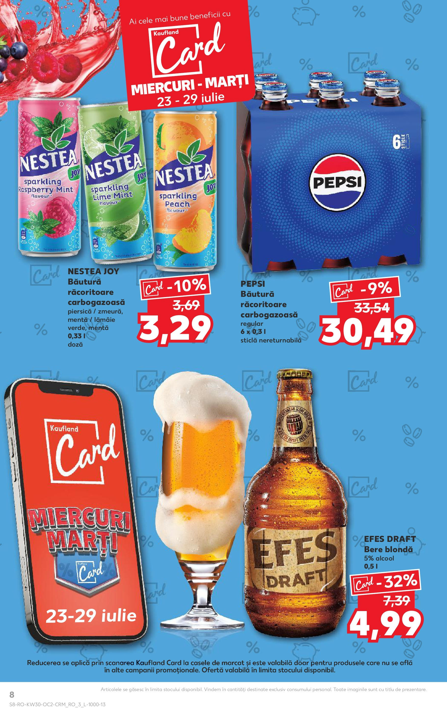 Catalog Kaufland 23 - 28 Iulie 2025 | Pagina 8 | Produse: Piersică, Lime, Bere, Lămâie
