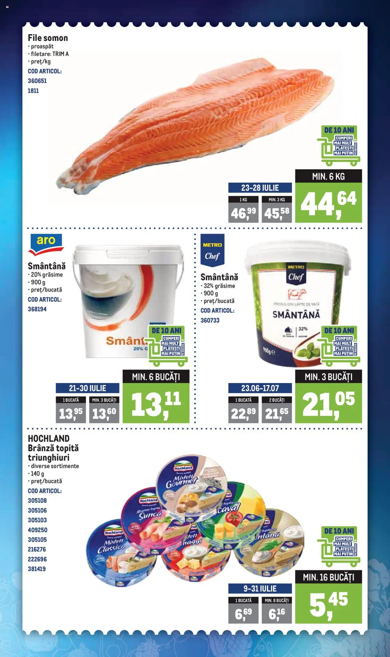 Catalog METRO 21 - 26 Iulie 2025 | Pagina 3 | Produse: Lapte, Brânză, Șuncă, Smântână