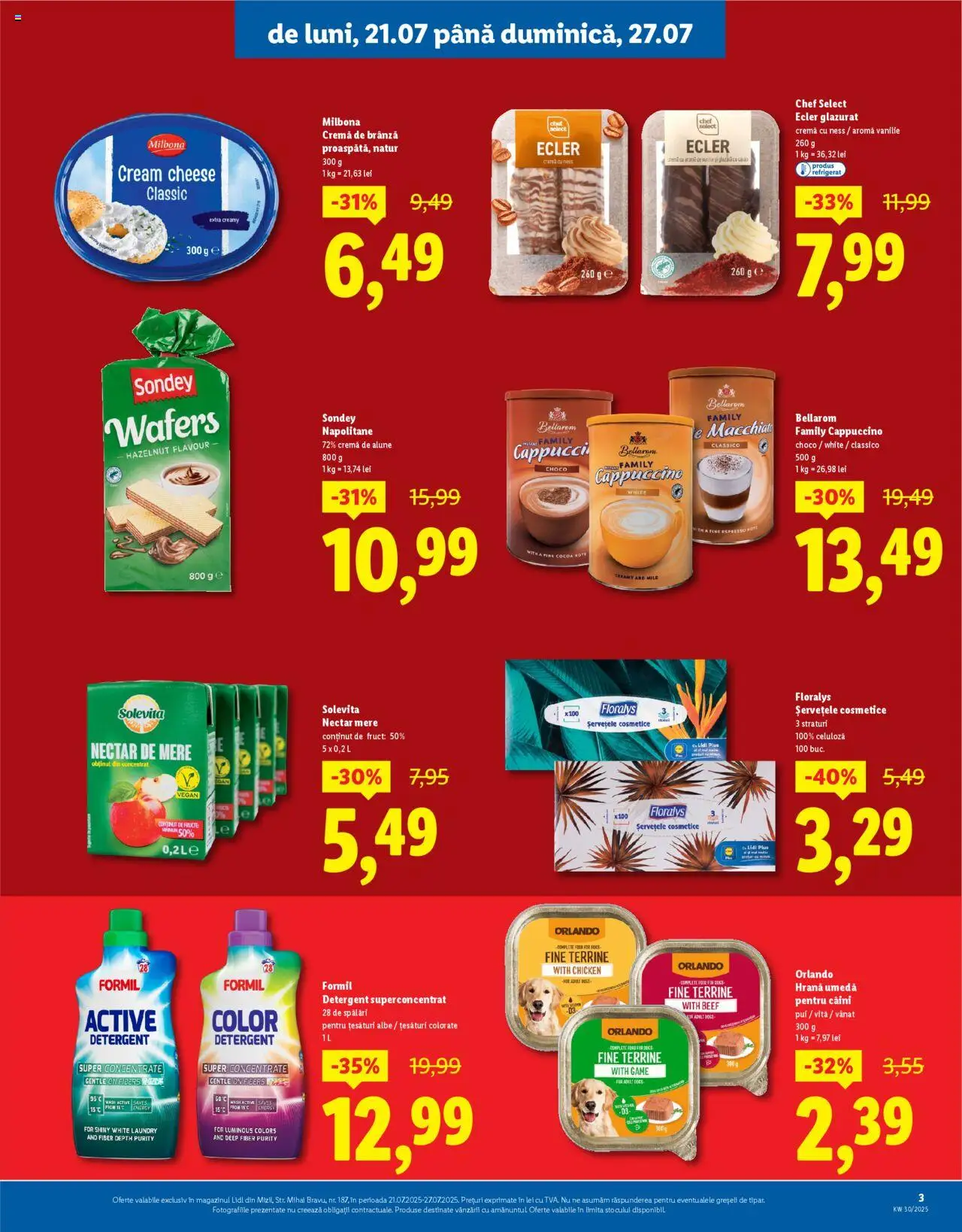 Catalog LIDL 21 - 26 Iulie 2025 | Pagina 3 | Produse: Hacıyatmaz Kedi Oyuncağı, Alune, Mere, Cacao