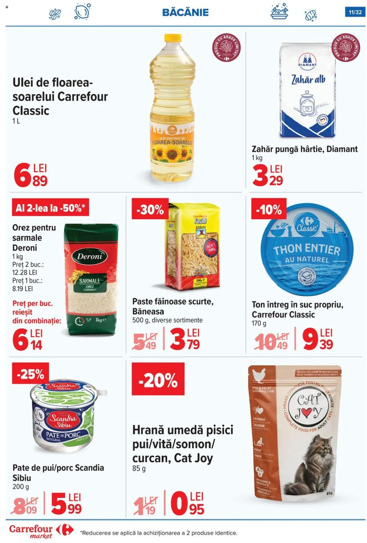 Catalog Carrefour 23 - 28 Iulie 2025 | Pagina 11 | Produse: Pungă, Pate, Orez, Paste