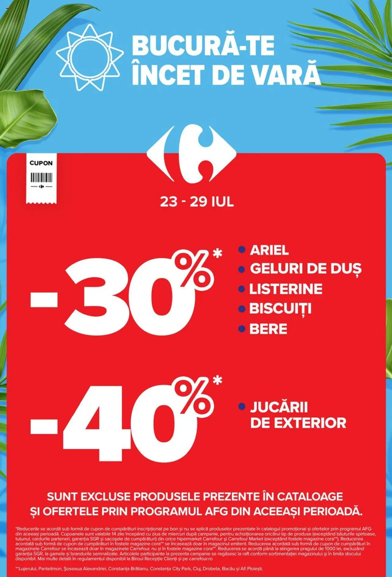 Catalog Carrefour 23 - 28 Iulie 2025 | Pagina 2 | Produse: Raft, Duș, Bere, Biscuiți
