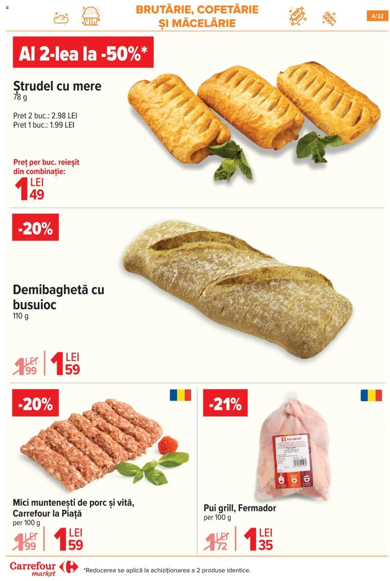 Catalog Carrefour 23 - 28 Iulie 2025 | Pagina 4 | Produse: Hacıyatmaz Kedi Oyuncağı, Mici, Ștrudel, Mere