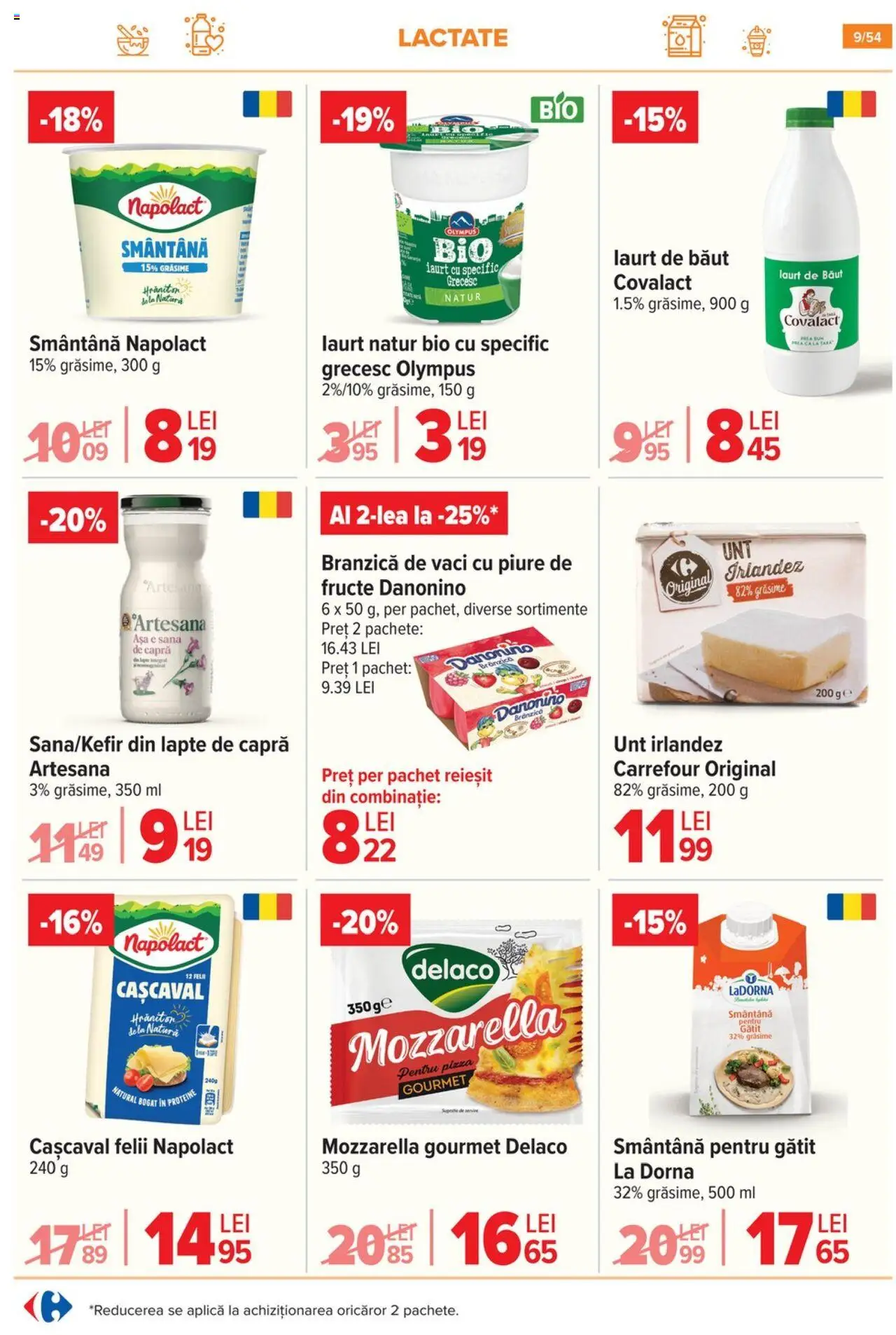 Catalog Carrefour 23 - 28 Iulie 2025 | Pagina 10 | Produse: Şerit ödül, Iaurt, Pizza, Fructe