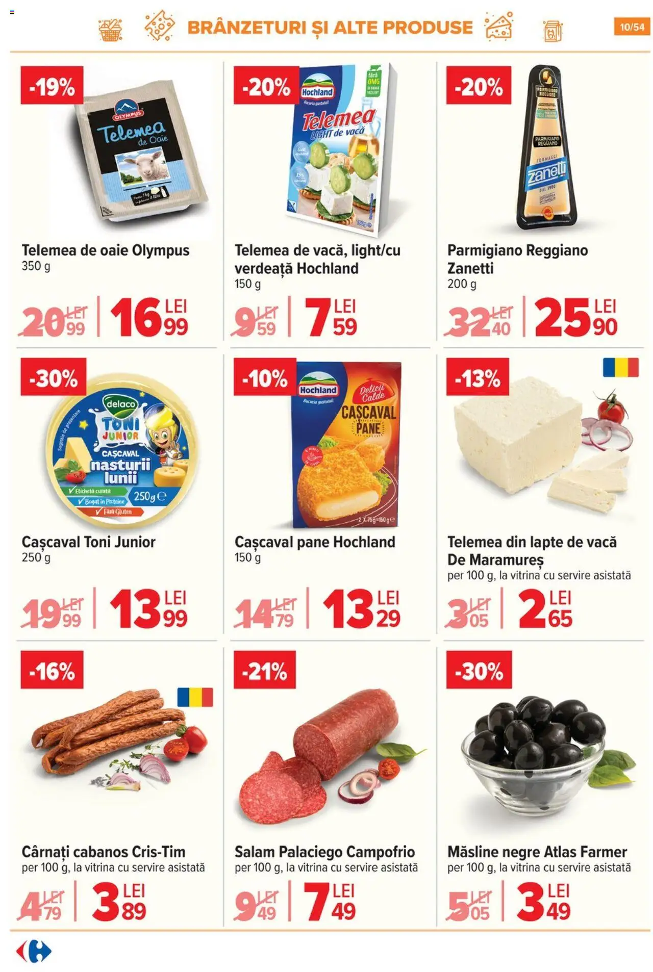 Catalog Carrefour 23 - 28 Iulie 2025 | Pagina 11 | Produse: Light Kedi Konservesi, Cașcaval, Măsline, Salam