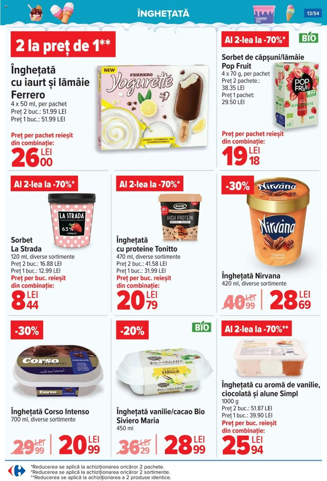 Catalog Carrefour 23 - 28 Iulie 2025 | Pagina 14 | Produse: Alune, Iaurt, Căpșuni, Înghețată