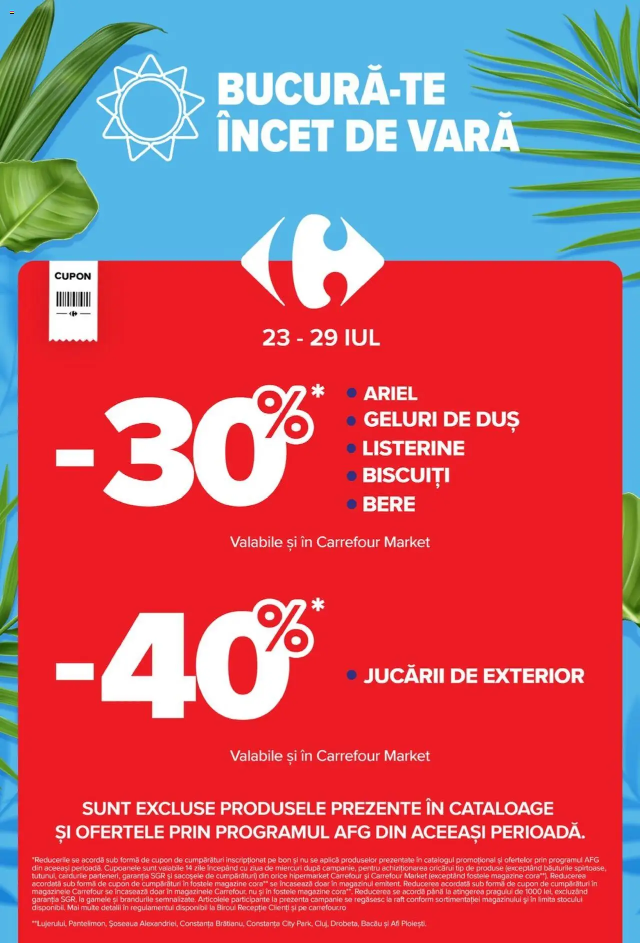 Catalog Carrefour 23 - 28 Iulie 2025 | Pagina 2 | Produse: Raft, Duș, Bere, Biscuiți