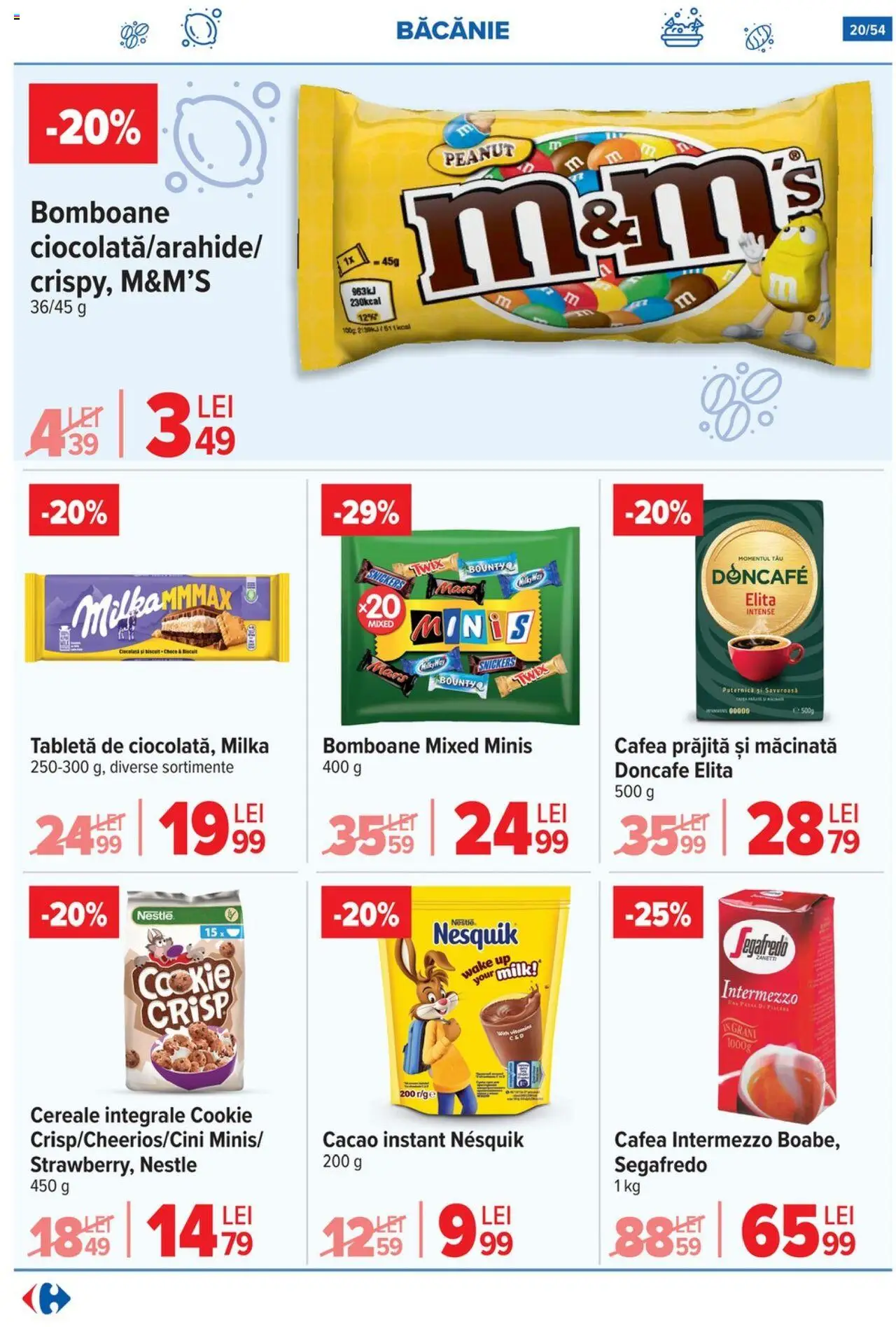 Catalog Carrefour 23 - 28 Iulie 2025 | Pagina 21 | Produse: Tabletă, Bomboane, Cereale, Cacao