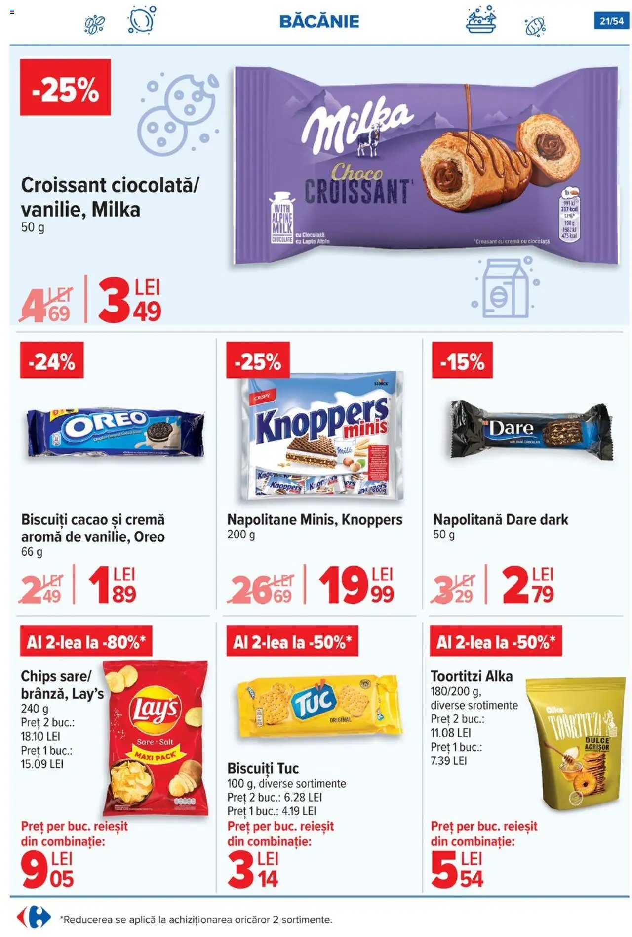 Catalog Carrefour 23 - 28 Iulie 2025 | Pagina 22 | Produse: Lapte, Ciocolată, Cacao, Biscuiți
