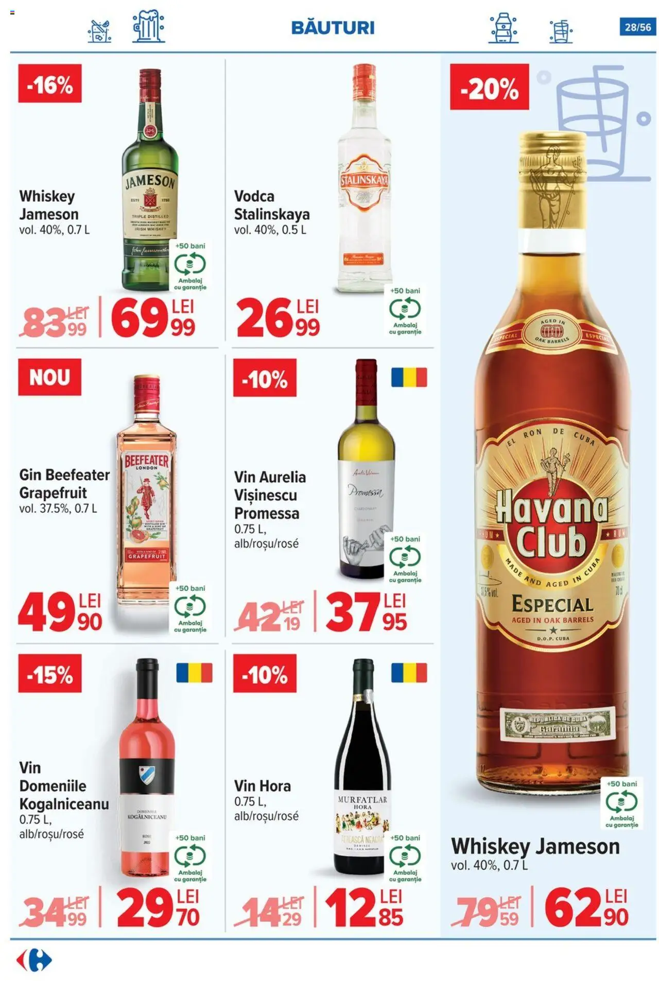 Catalog Carrefour 23 - 28 Iulie 2025 | Pagina 29 | Produse: Su ısıtıcı, Vin, Gin, Whiskey