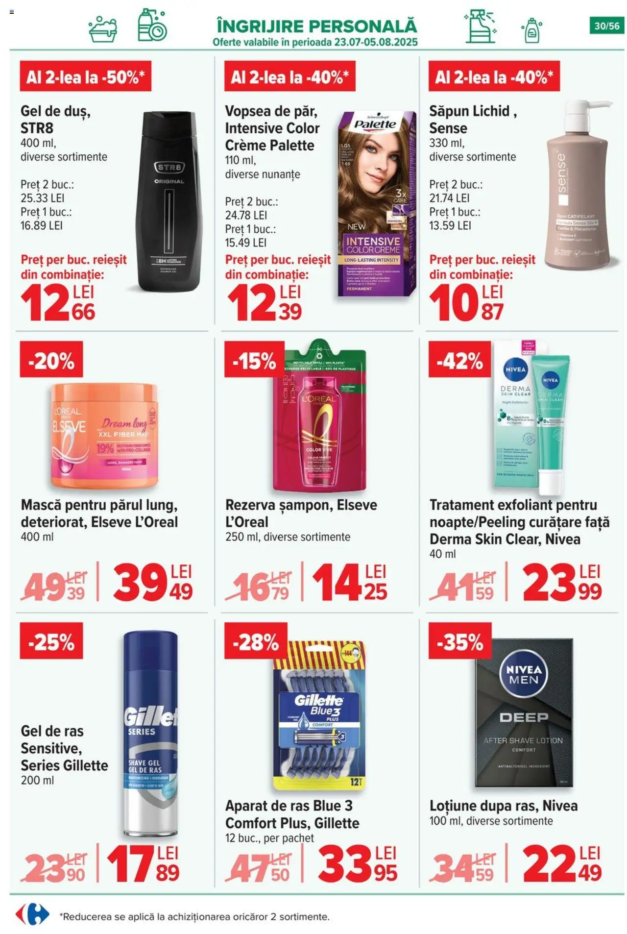 Catalog Carrefour 23 - 28 Iulie 2025 | Pagina 31 | Produse: After shave, Exfoliant, Vopsea, Săpun