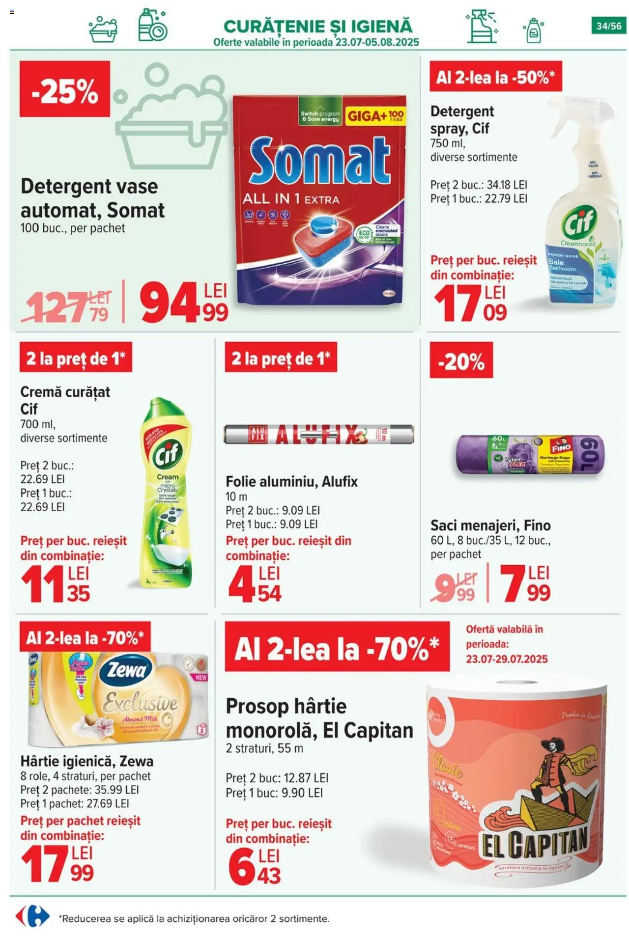Catalog Carrefour 23 - 28 Iulie 2025 | Pagina 35 | Produse: Cremă, Detergent