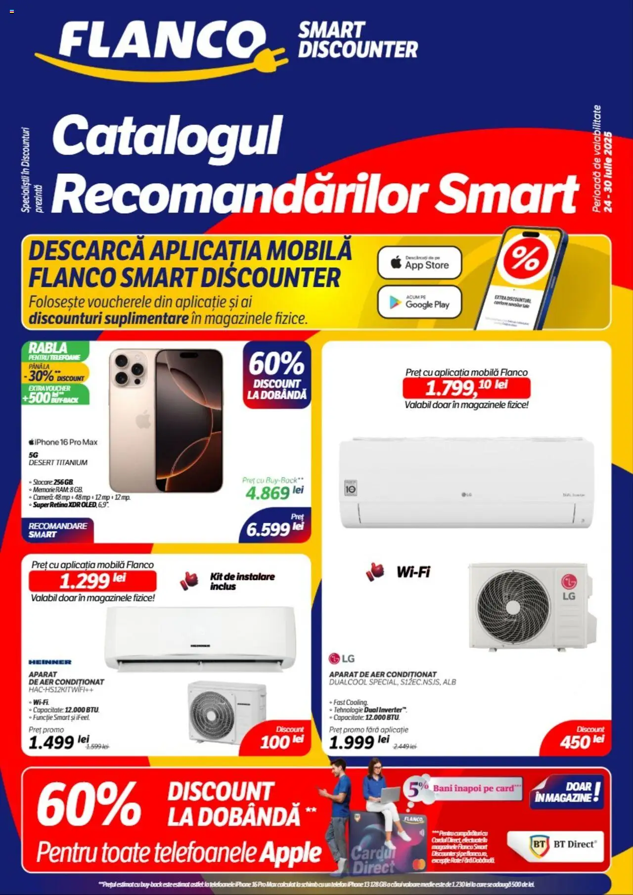 Catalog Flanco 24 - 29 Iulie 2025 | Pagina 1 | Produse: Telefon, Memorie, Aer Condiționat, Apple
