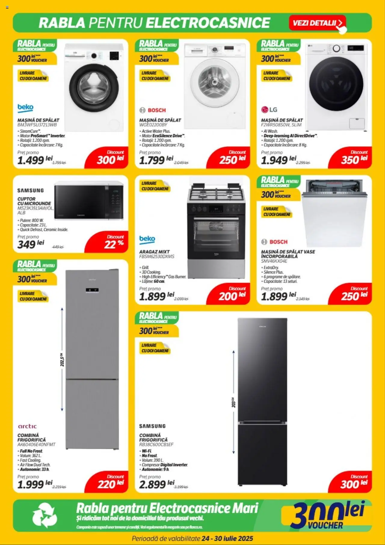 Catalog Flanco 24 - 29 Iulie 2025 | Pagina 14 | Produse: Mașină De Spălat, Aragaz, Grill, Combină frigorifică