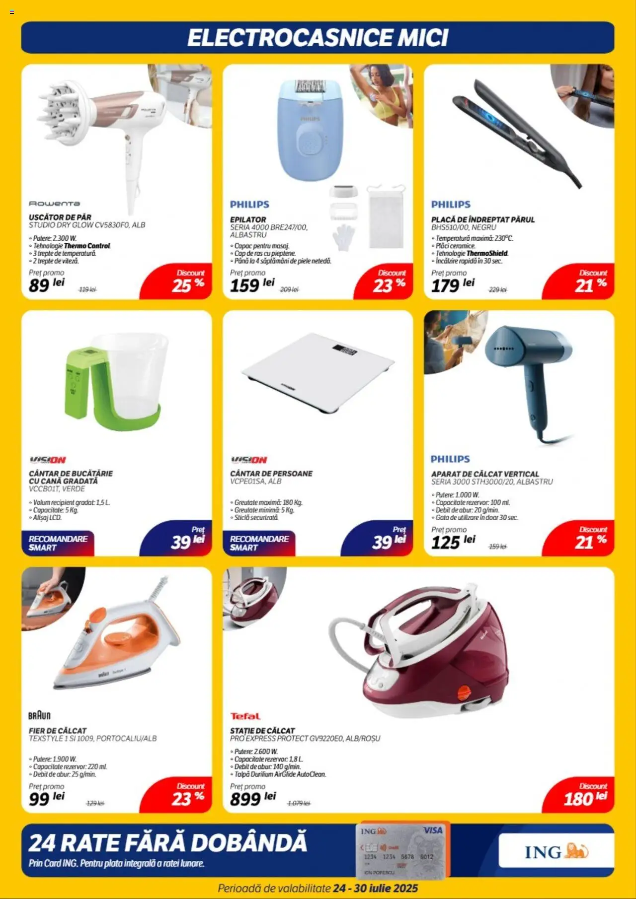 Catalog Flanco 24 - 29 Iulie 2025 | Pagina 18 | Produse: Epilator, Placă De Îndreptat Părul, Cântar, Mici