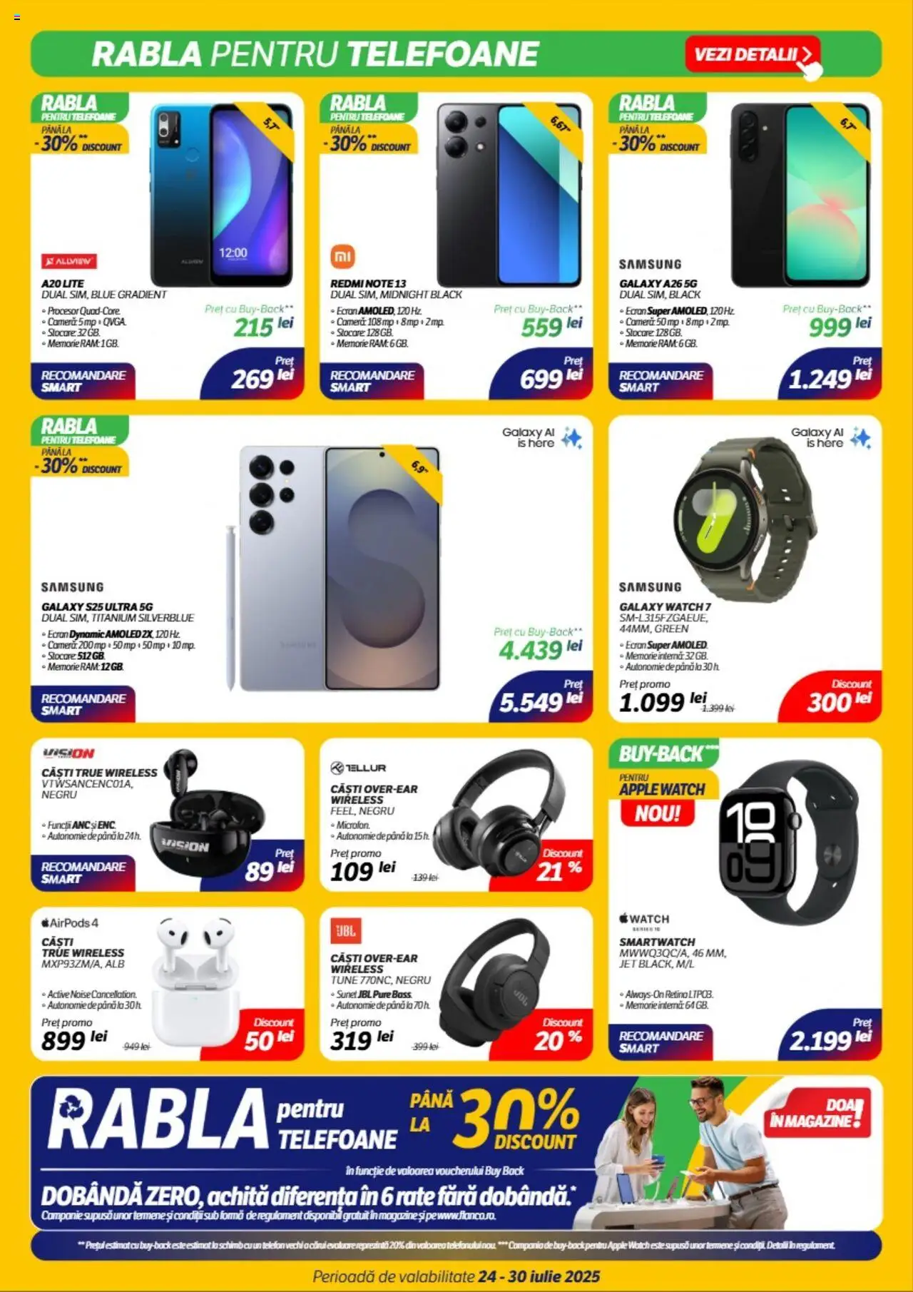 Catalog Flanco 24 - 29 Iulie 2025 | Pagina 9 | Produse: Telefon, Memorie, Căști, Smartwatch