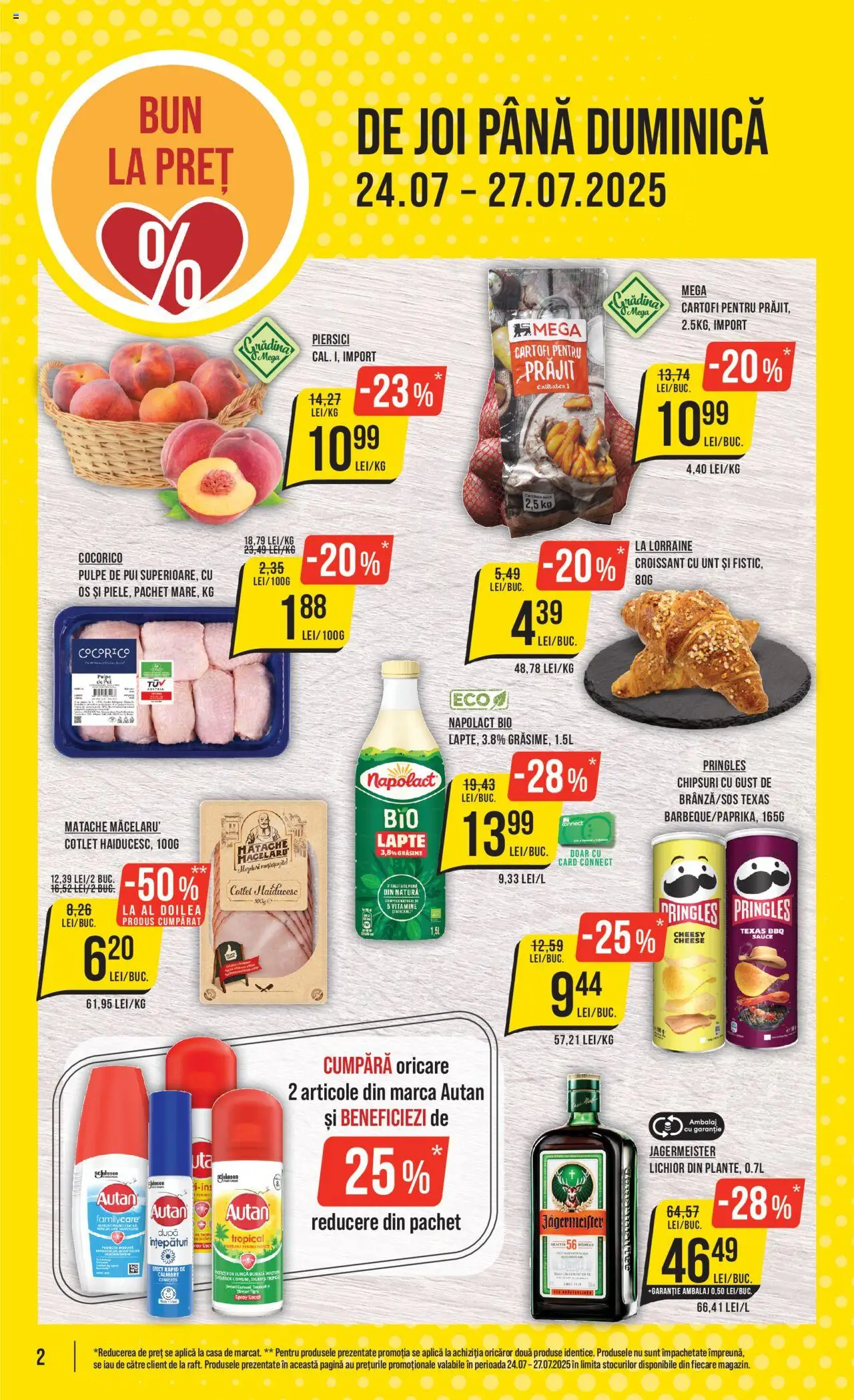 Catalog Mega Image 24 - 29 Iulie 2025 | Pagina 2 | Produse: Şerit ödül, Lait de coco, Lapte, Cartofi