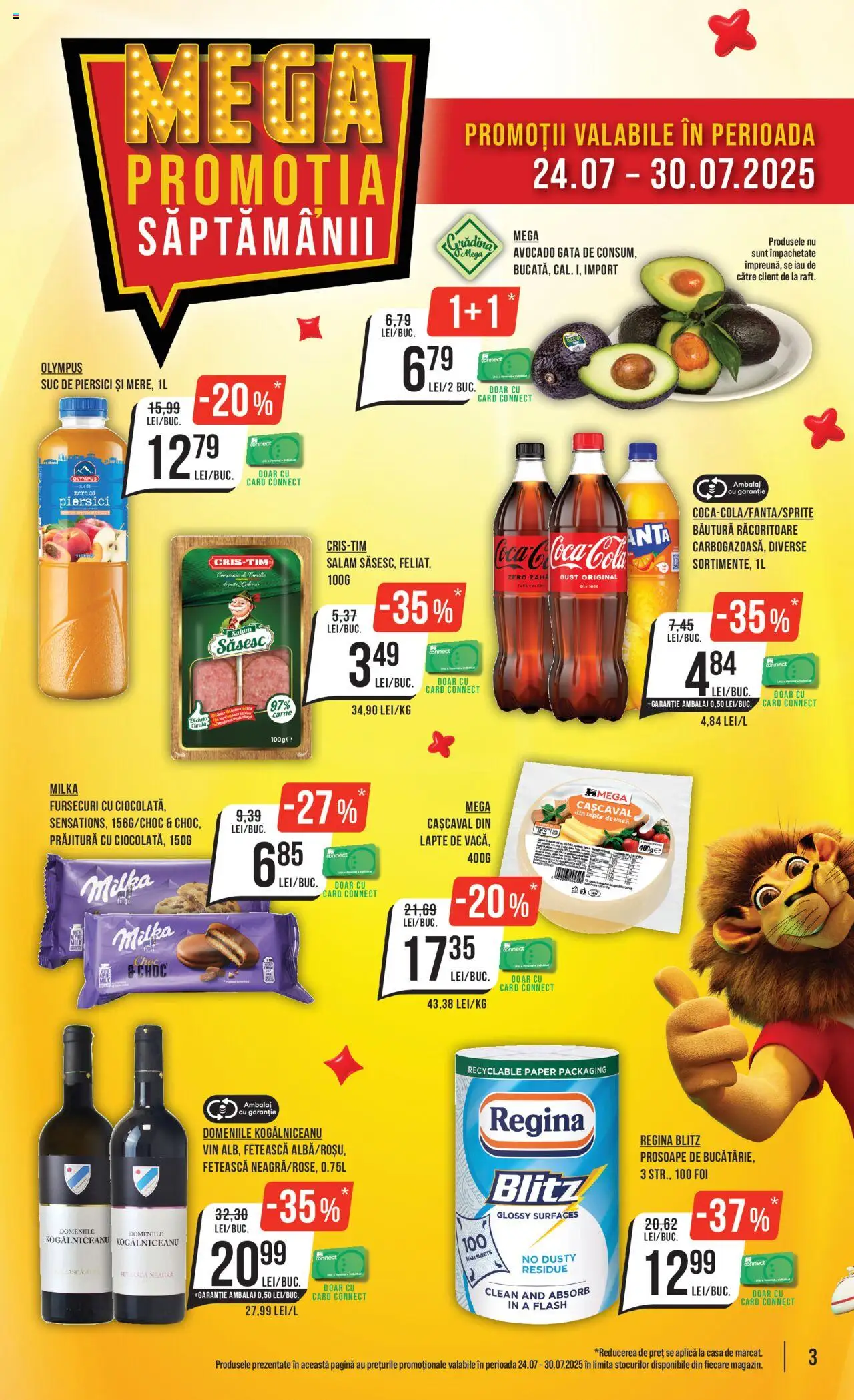 Catalog Mega Image 24 - 29 Iulie 2025 | Pagina 3 | Produse: Pomelo, Cașcaval, Prăjitură, Avocado