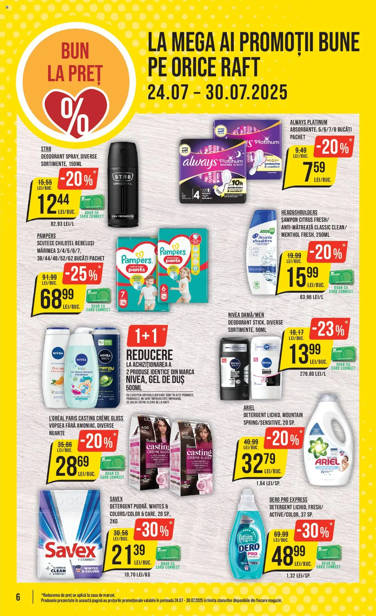 Catalog Mega Image 24 - 29 Iulie 2025 | Pagina 6 | Produse: Șampon, Gel de duș, Avocado, Scutece