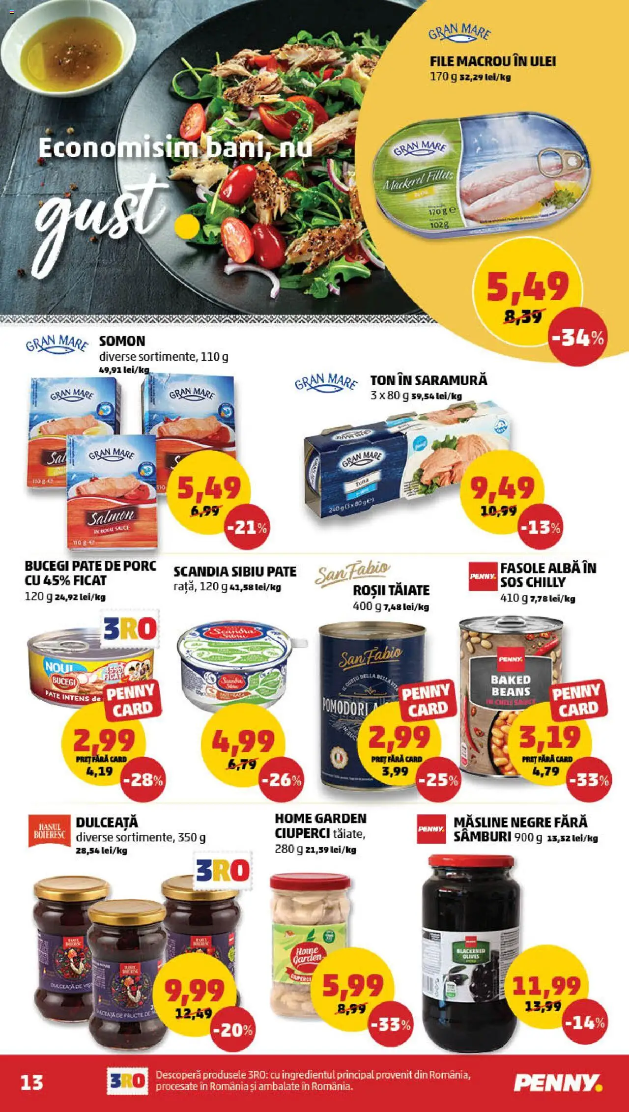 Catalog PENNY Market 23 - 30 Iulie 2025 | Pagina 13 | Produse: Măsline, Ciuperci, Fasole albă, Sos
