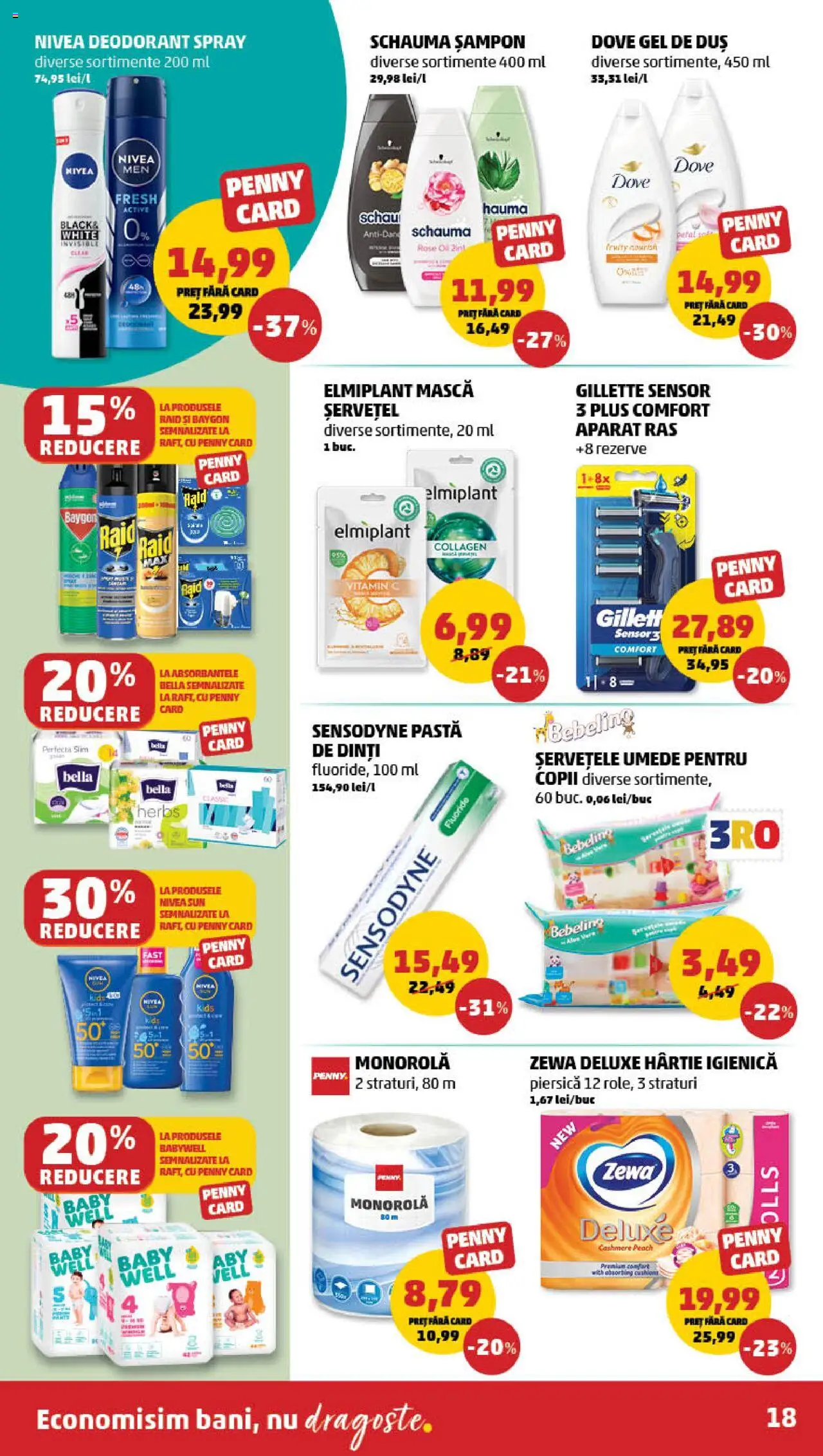 Catalog PENNY Market 23 - 30 Iulie 2025 | Pagina 18 | Produse: Piersică, Duș, Șampon, Deodorant