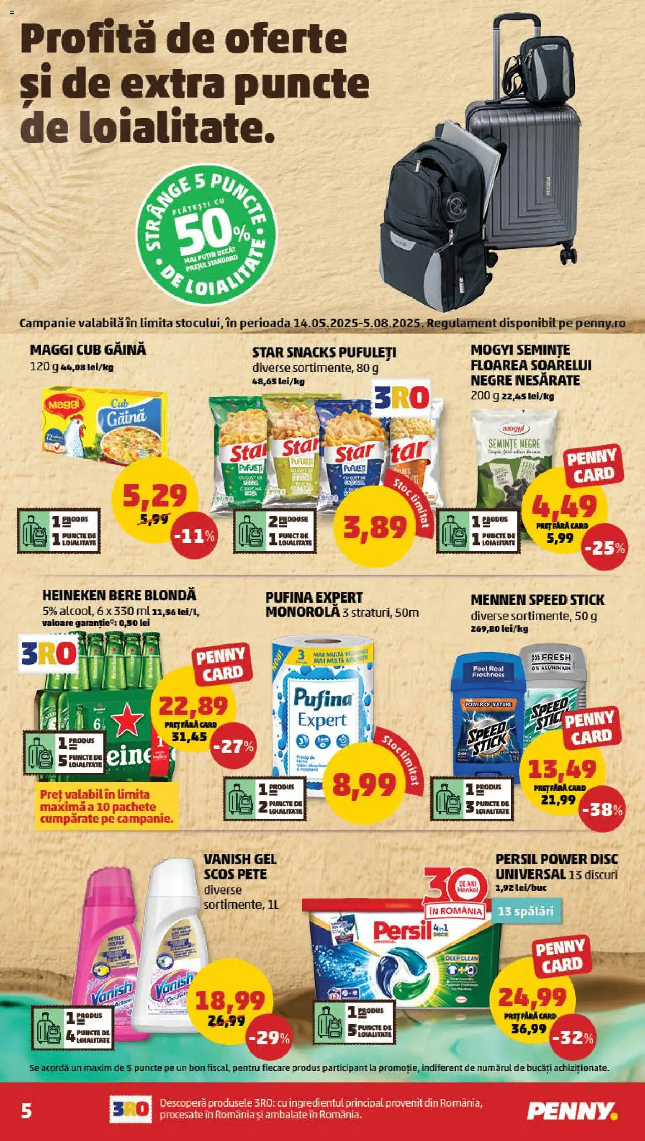 Catalog PENNY Market 23 - 30 Iulie 2025 | Pagina 5 | Produse: Semințe, Bere, Pufuleți, Bant