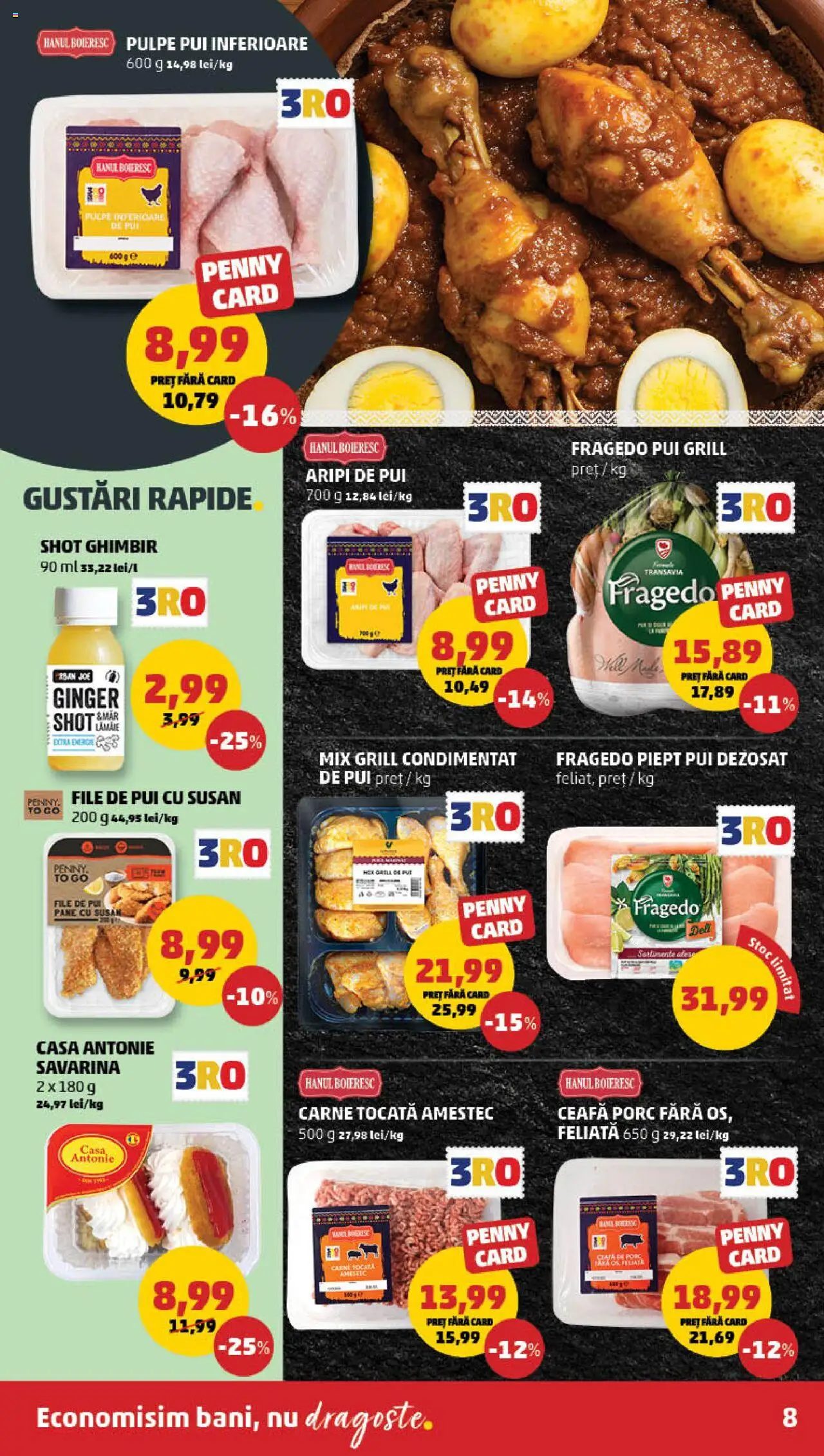 Catalog PENNY Market 23 - 30 Iulie 2025 | Pagina 8 | Produse: Grill, Hacıyatmaz Kedi Oyuncağı, Savarină, Carne tocată