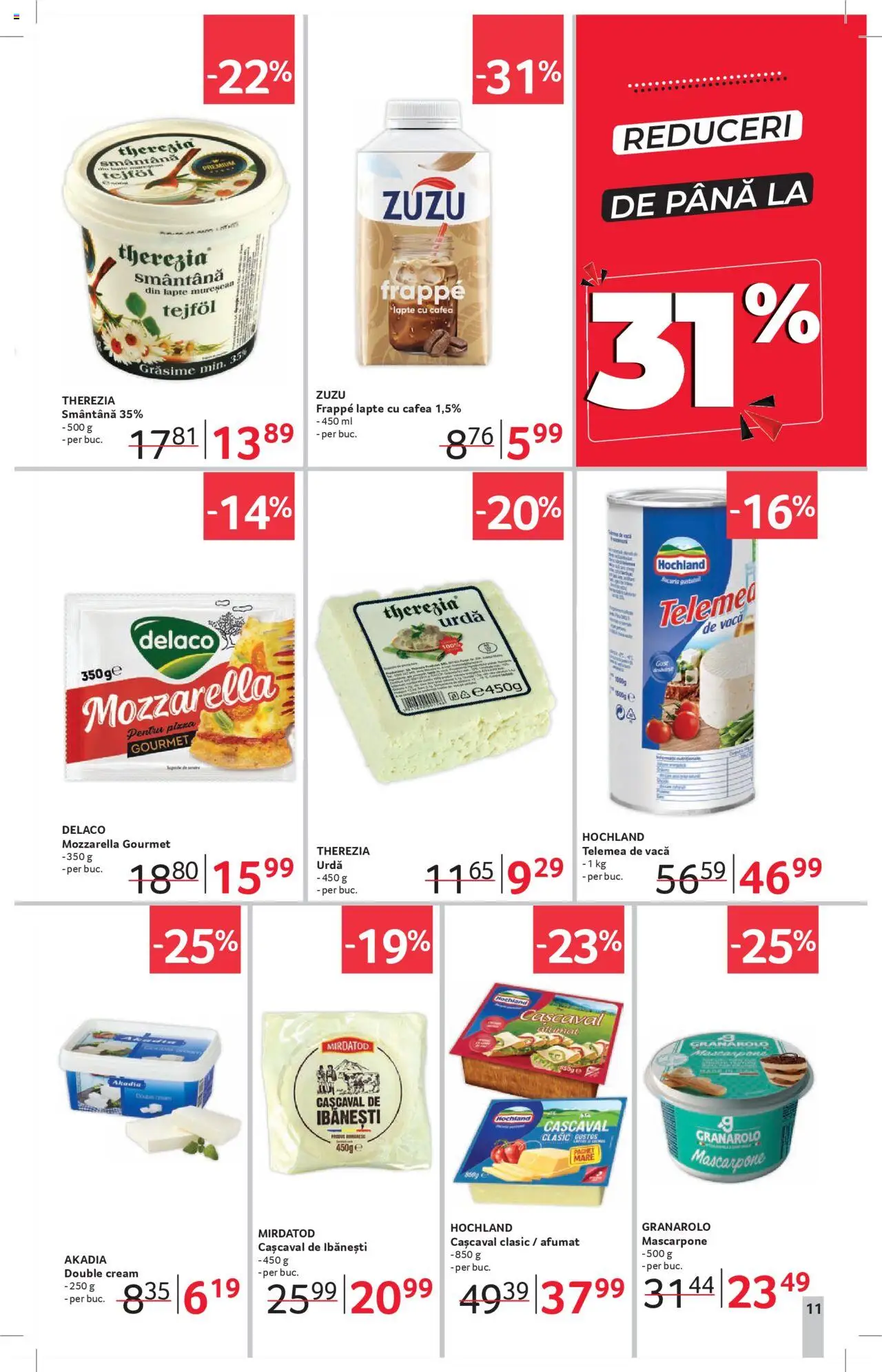 Catalog Selgros 25 - 30 Iulie 2025 | Pagina 11 | Produse: Cașcaval, Mozzarella, Lapte, Smântână