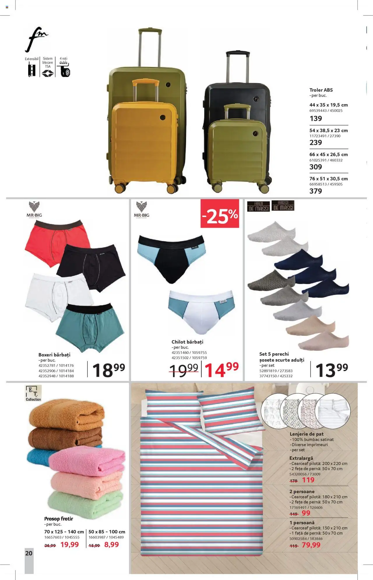 Catalog Selgros 25 - 30 Iulie 2025 | Pagina 20 | Produse: Lenjerie de pat, Pernă, Pilotă, Șosete