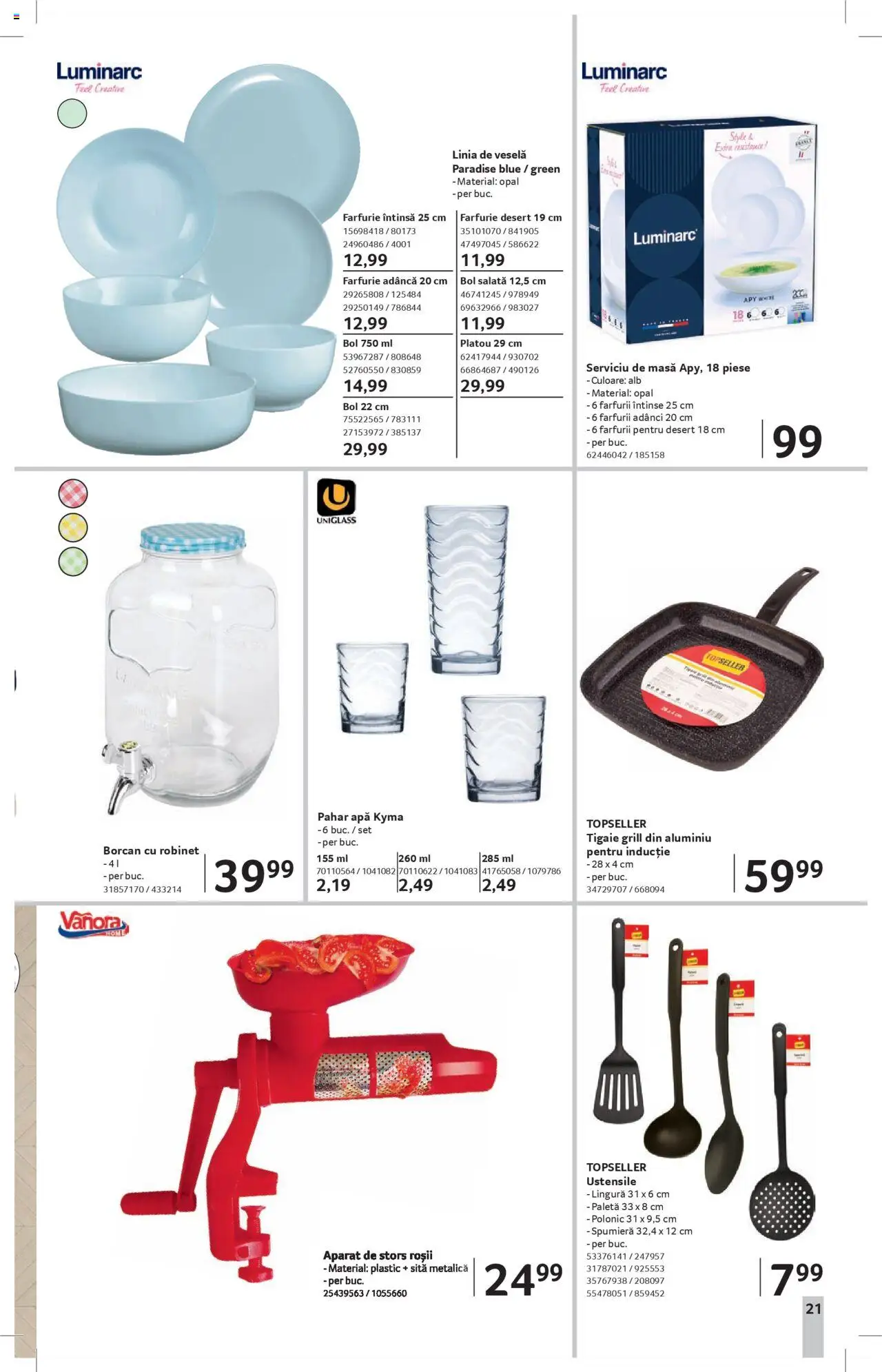 Catalog Selgros 25 - 30 Iulie 2025 | Pagina 21 | Produse: Delgeç, Tigaie, Bol, Apă