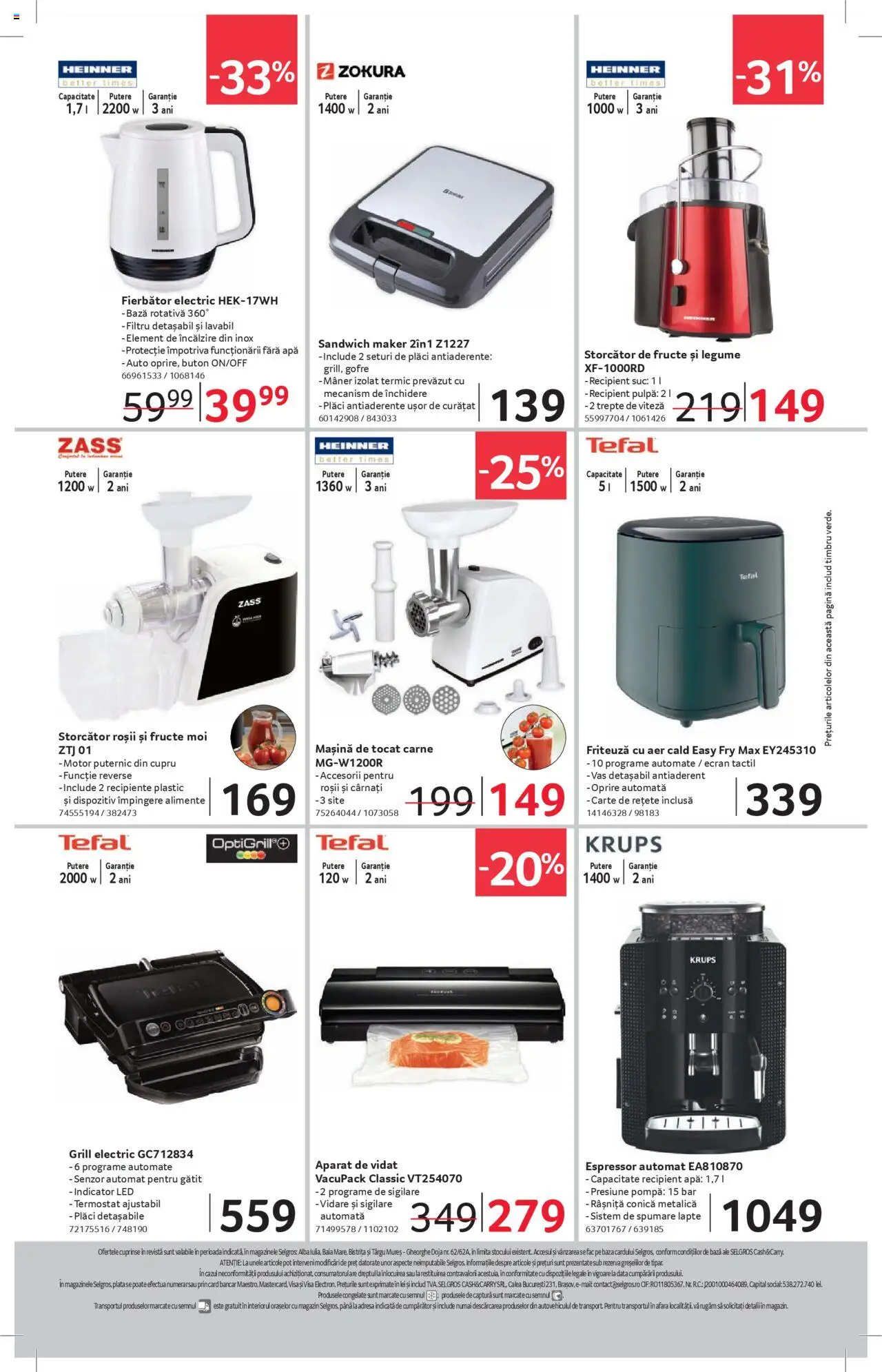Catalog Selgros 25 - 30 Iulie 2025 | Pagina 24 | Produse: Espressor, Grill, Storcător, Recipiente