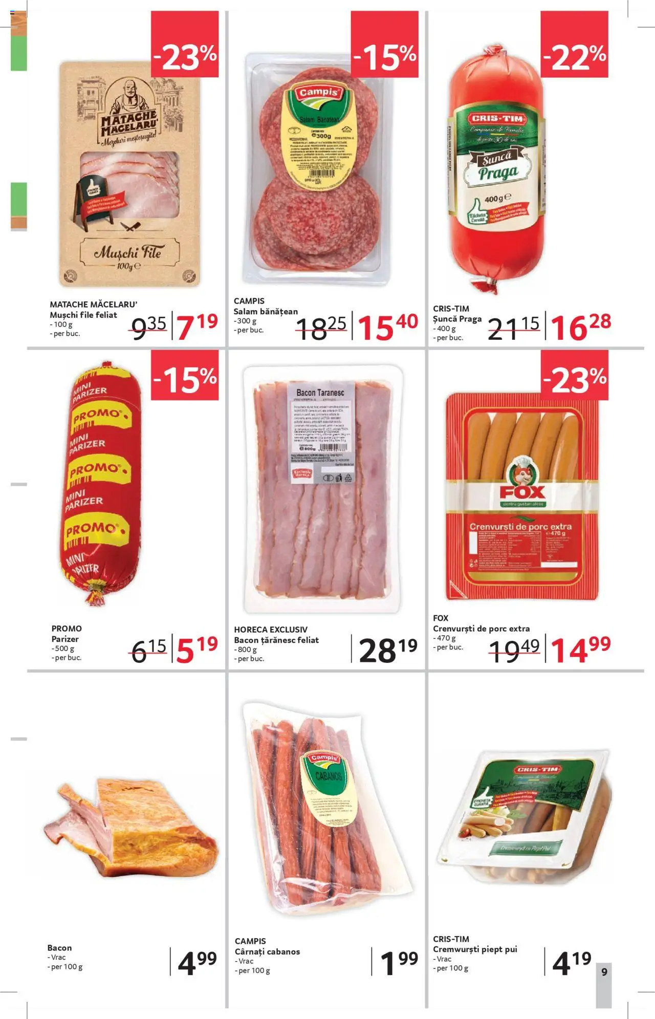 Catalog Selgros 25 - 30 Iulie 2025 | Pagina 9 | Produse: Hacıyatmaz Kedi Oyuncağı, Crenvurști, Bacon, Parizer