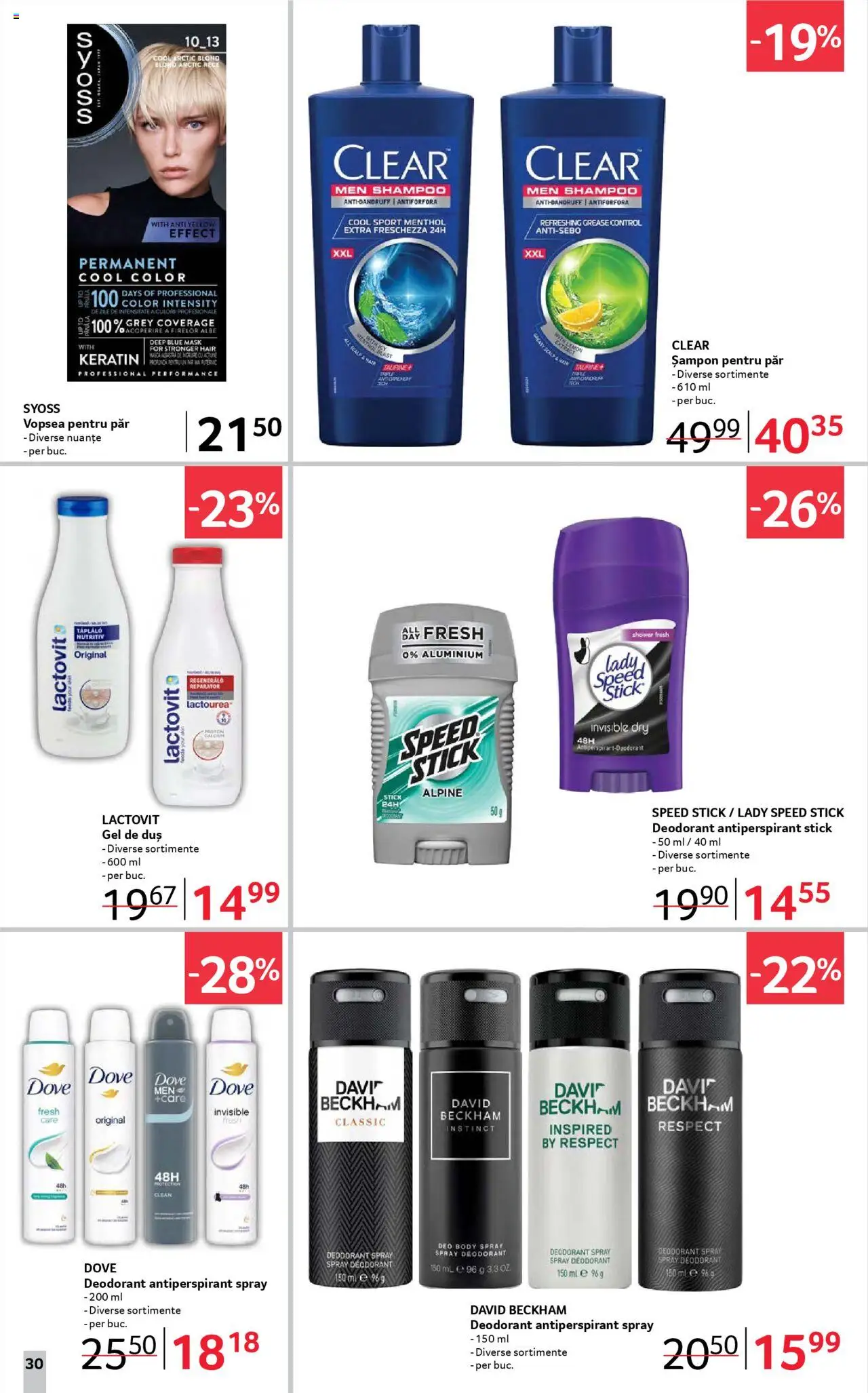 Catalog Selgros 25 - 30 Iulie 2025 | Pagina 30 | Produse: Vopsea, Șampon, Deodorant, Antiperspirant
