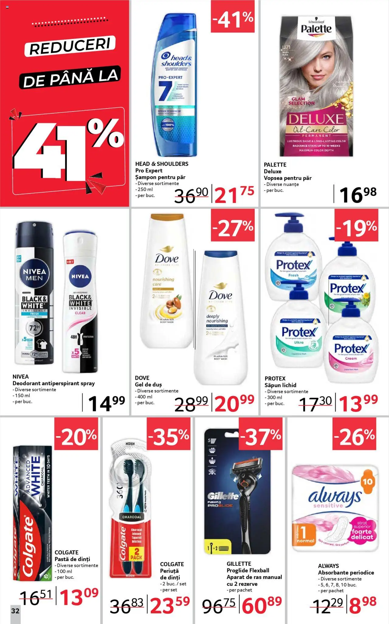 Catalog Selgros 25 - 30 Iulie 2025 | Pagina 32 | Produse: Body, Parfum, Șampon, Absorbante
