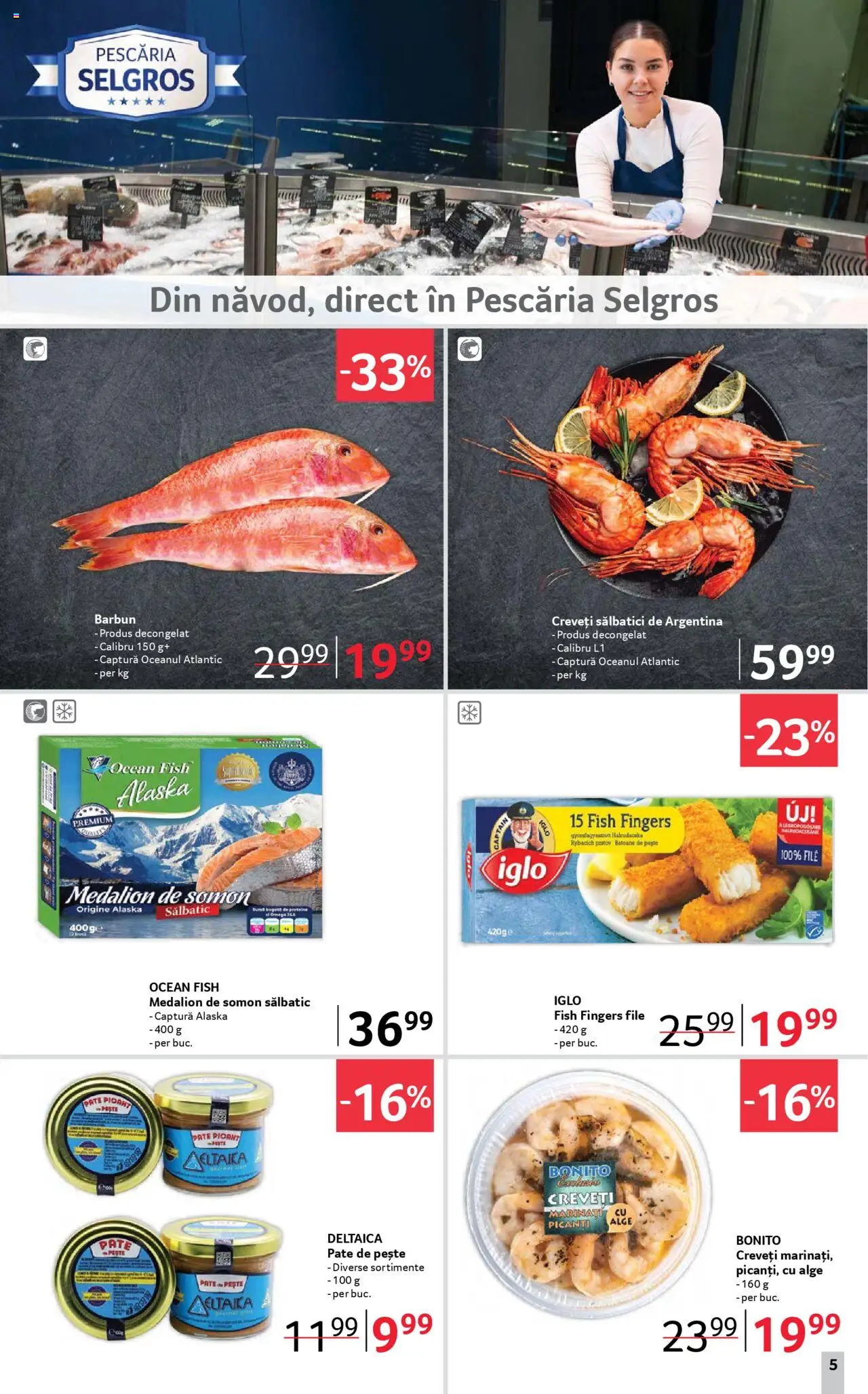 Catalog Selgros 25 - 30 Iulie 2025 | Pagina 5 | Produse: Marker kalem, Pate, Pește