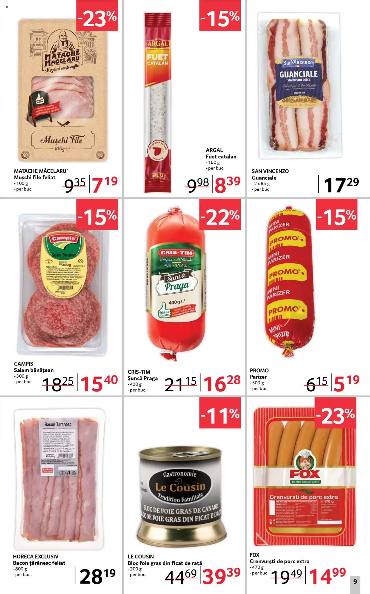 Catalog Selgros 25 - 30 Iulie 2025 | Pagina 9 | Produse: Rață, Crenvurști, Șuncă, Parizer