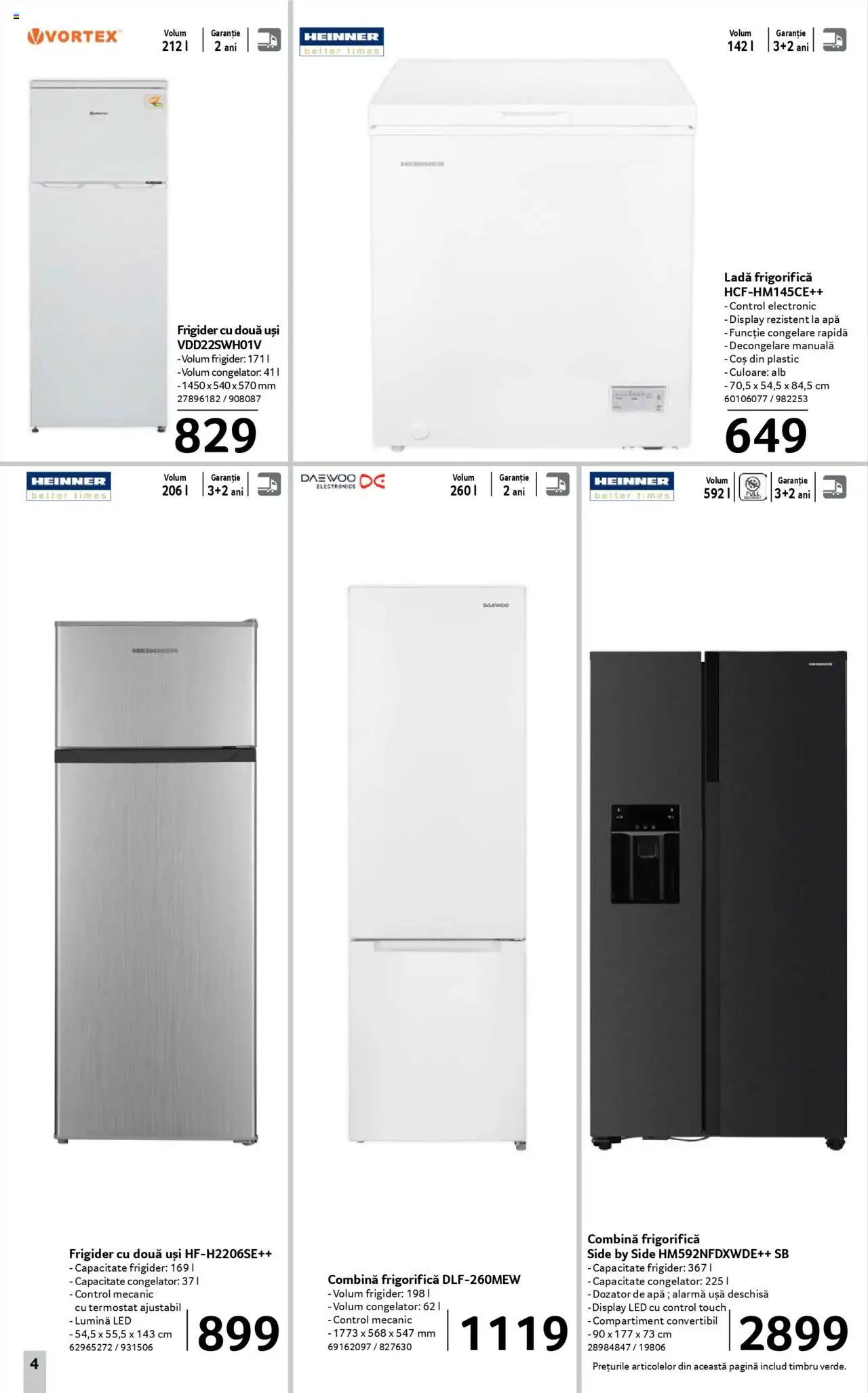 Catalog Selgros 25 - 30 Iulie 2025 | Pagina 4 | Produse: Tavuk suyu, Congelator, Coș, Apă