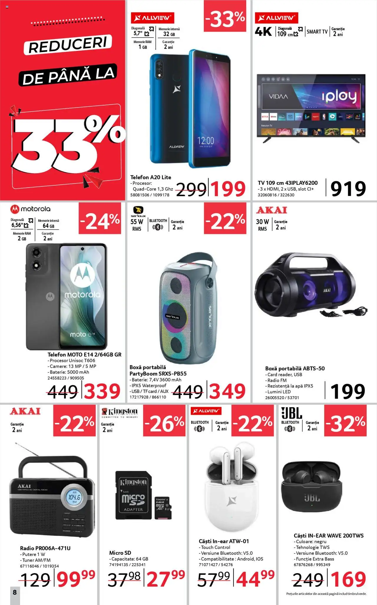 Catalog Selgros 25 - 30 Iulie 2025 | Pagina 8 | Produse: Radio, Căști, Usb, Apă
