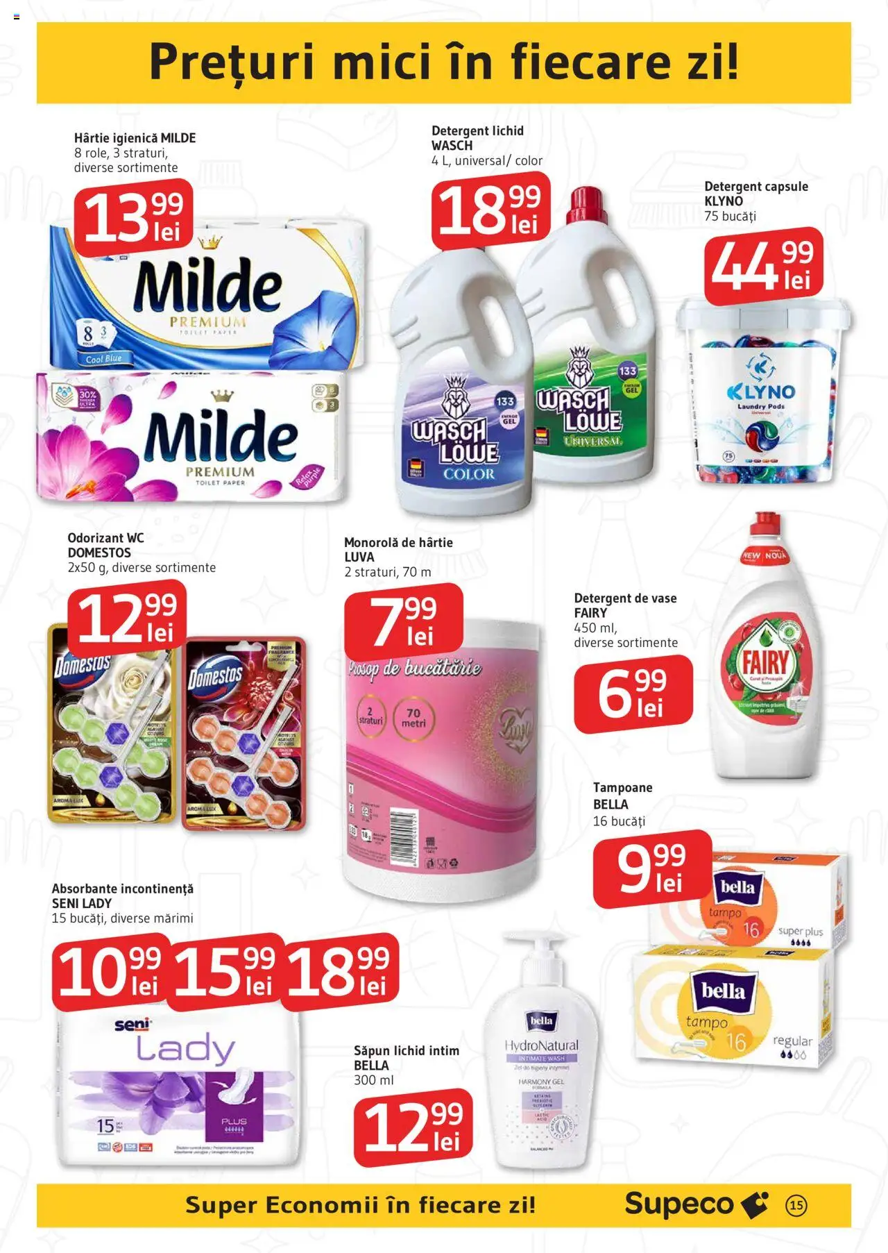 Catalog Supeco 24 Iulie - 5 August 2025 | Pagina 15 | Produse: Detergent de vase, Bucătărie, Mici, Săpun