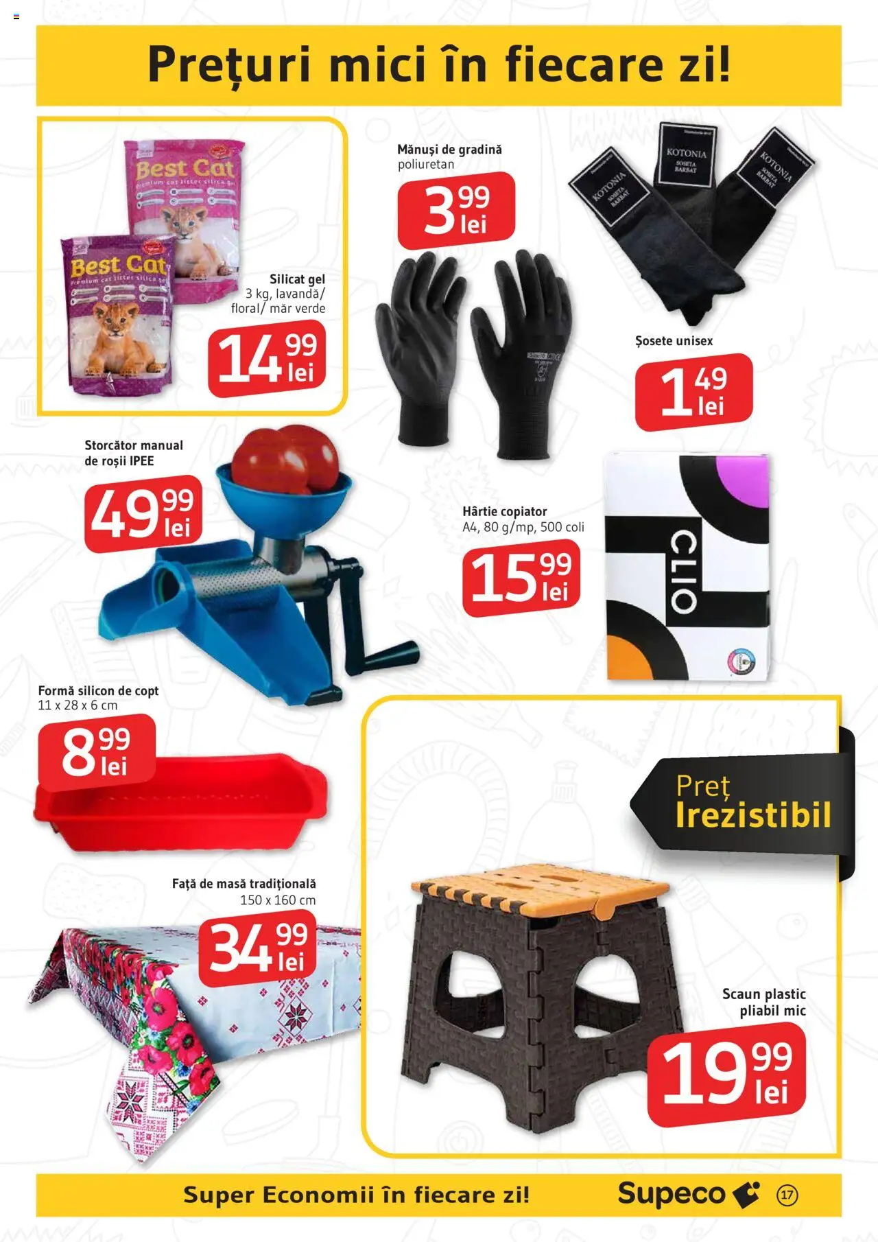 Catalog Supeco 24 Iulie - 5 August 2025 | Pagina 17 | Produse: Masă, Scaun, Mici, Șosete