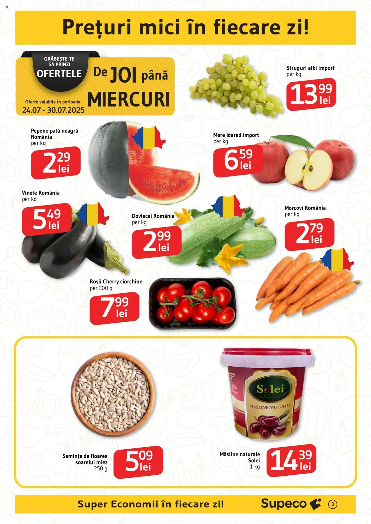 Catalog Supeco 24 Iulie - 5 August 2025 | Pagina 3 | Produse: Struguri, Semințe, Mere, Roșii
