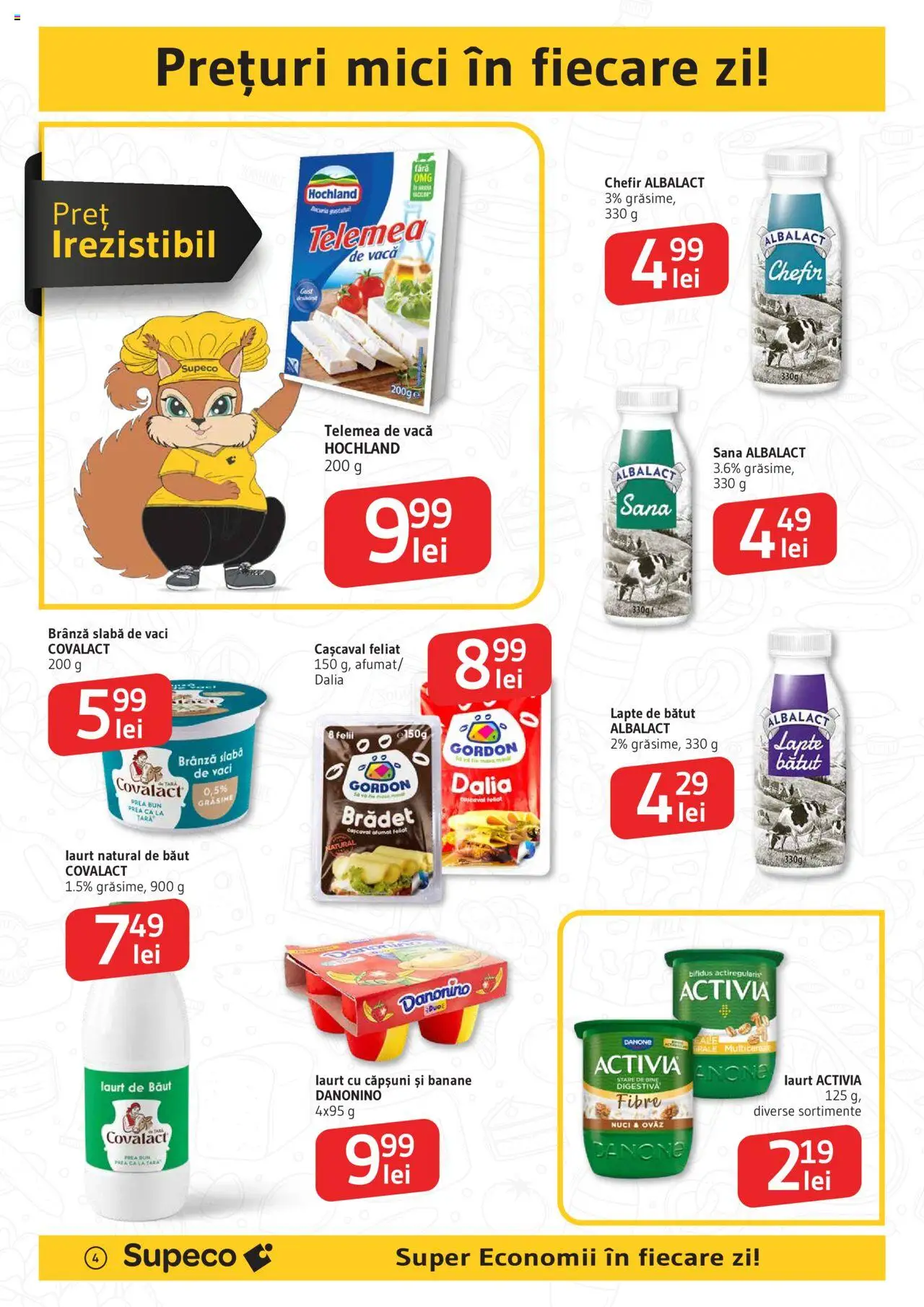 Catalog Supeco 24 Iulie - 5 August 2025 | Pagina 4 | Produse: Mici, Brânză, Banane, Căpșuni