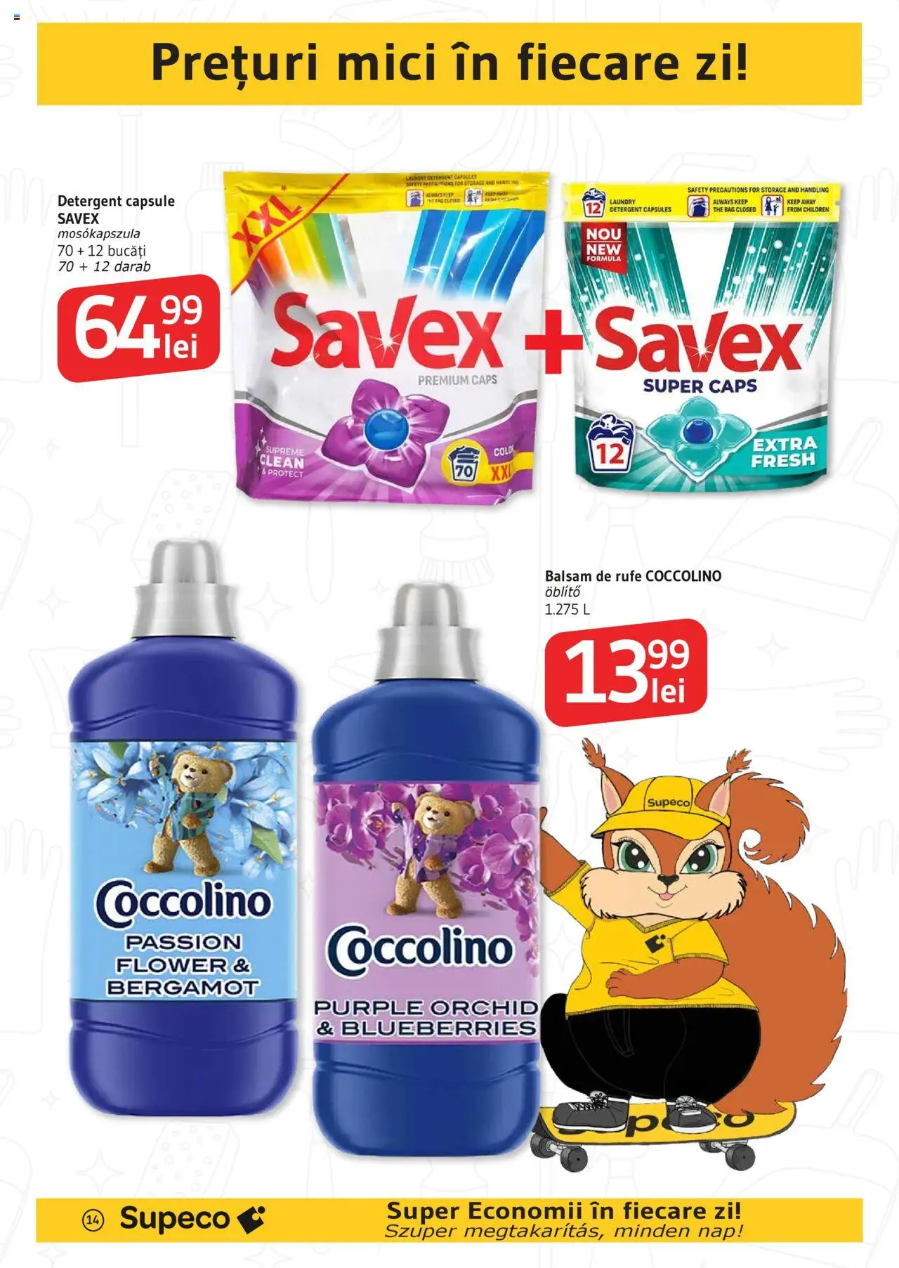 Catalog Supeco 24 Iulie - 5 August 2025 | Pagina 14 | Produse: Pomelo, Balsam, Detergent, Balsam de rufe