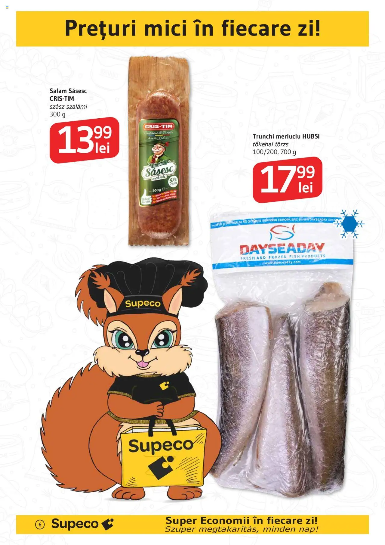 Catalog Supeco 24 Iulie - 5 August 2025 | Pagina 6 | Produse: Mici, Salam, Pește