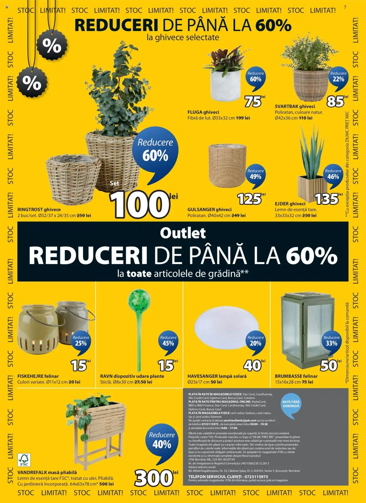 Catalog JYSK 25 Iulie - 2 August 2025 | Pagina 7 | Produse: Masă, Felinar, Ghiveci, Lampă