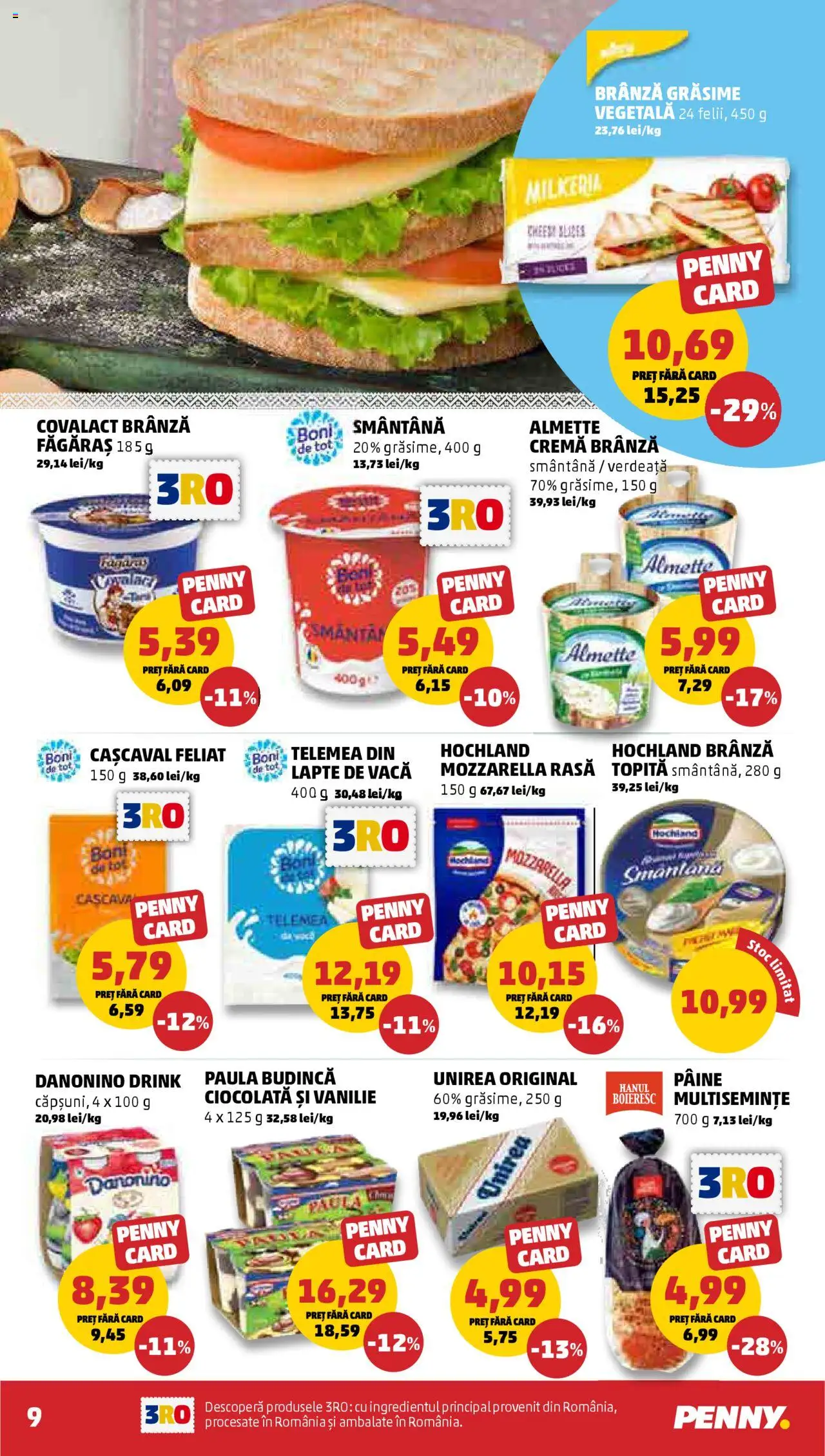 Catalog PENNY Market 1 - 7 August 2025 | Pagina 11 | Produse: Cașcaval, Mozzarella, Smântână, Verdeață