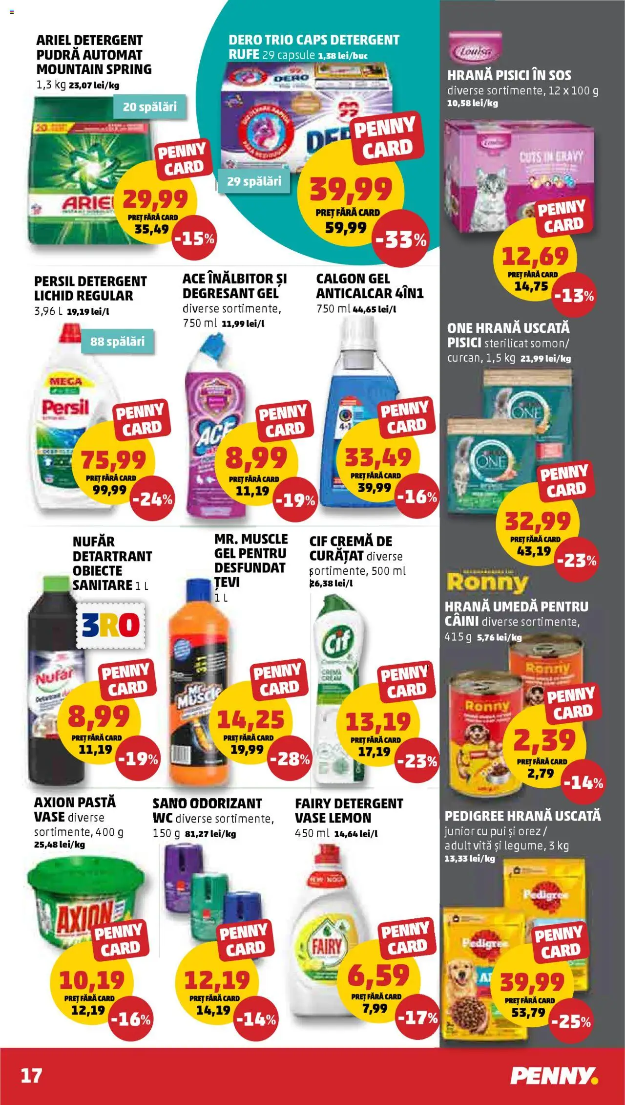 Catalog PENNY Market 1 - 7 August 2025 | Pagina 19 | Produse: Hacıyatmaz Kedi Oyuncağı, Pudră, Cremă, Detergent