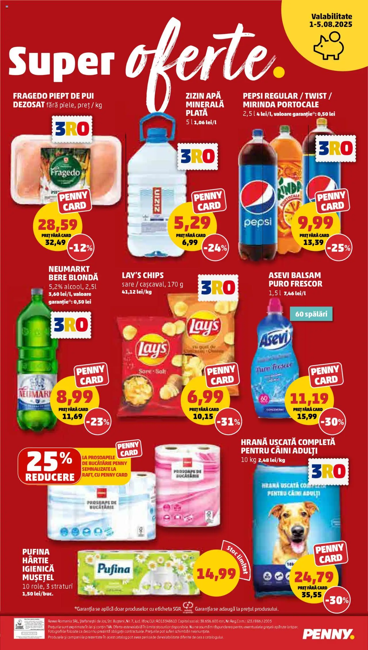Catalog PENNY Market 1 - 7 August 2025 | Pagina 22 | Produse: Prosoape de bucătărie, Yazı tahtası kalemi, Portocale, Sare